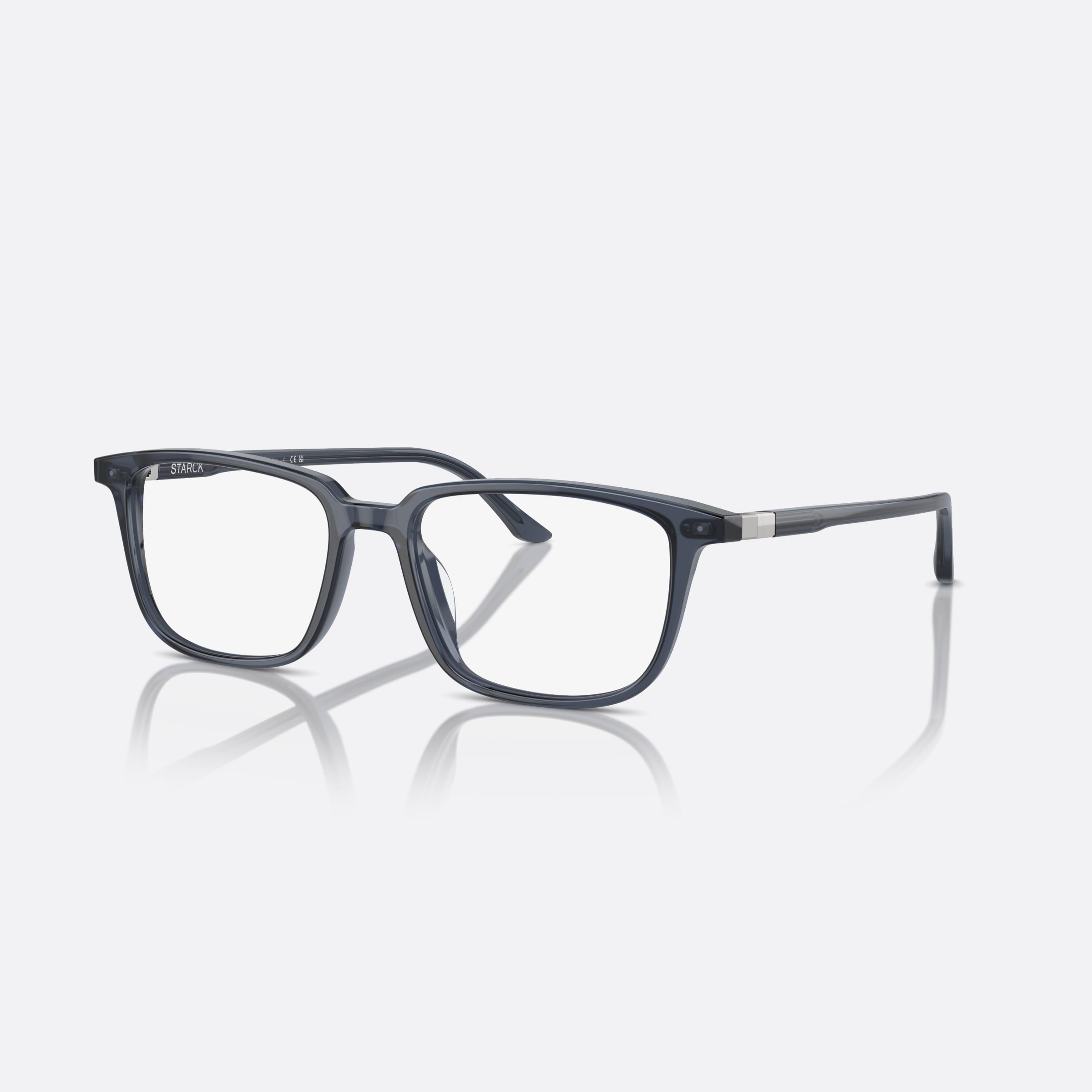 Starck 52mm Sh3098 Blue Rectangle Men Eyeglasses - Main View