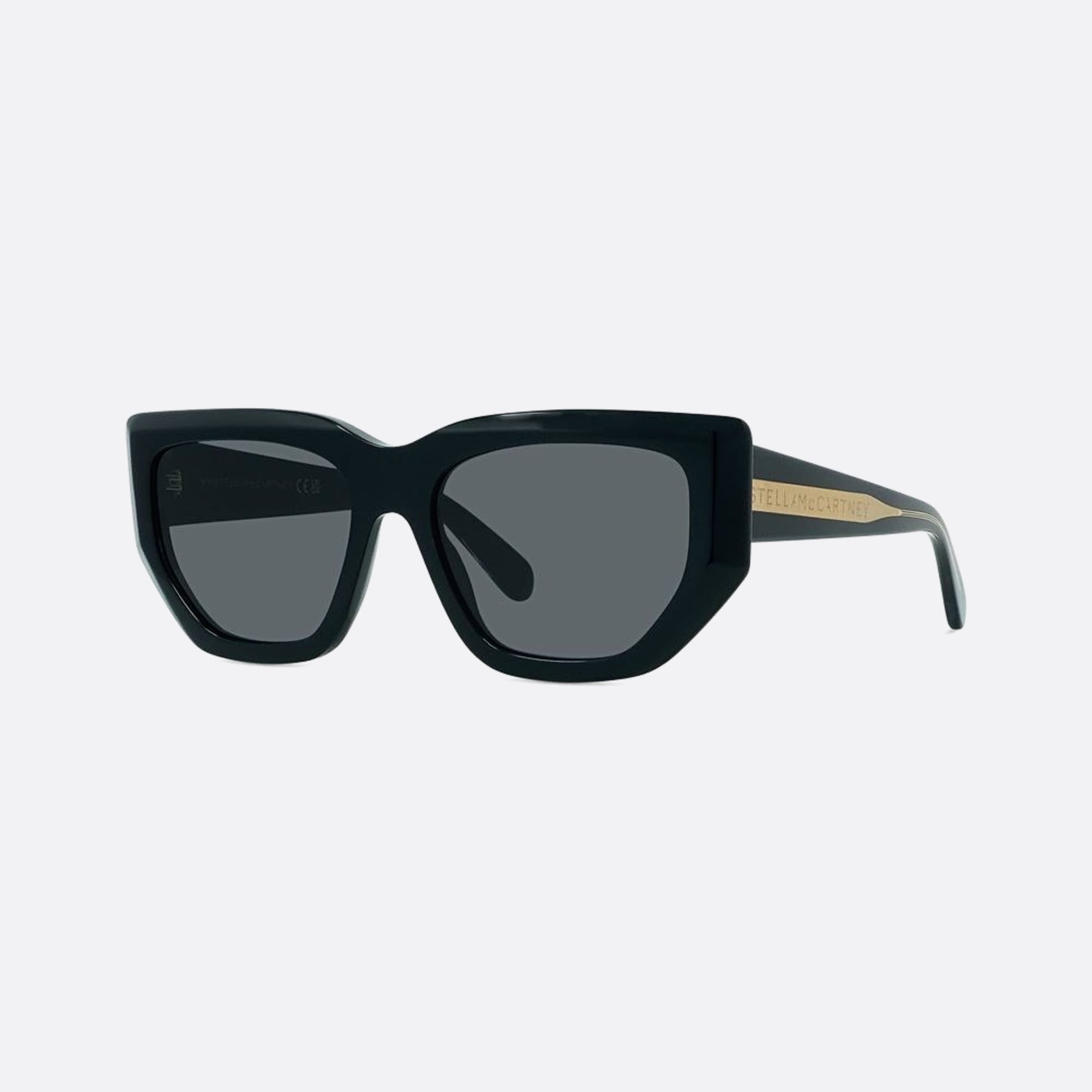 Stella 54mm Mccartney 01a Black Geometric Women Sunglasses - Side View
