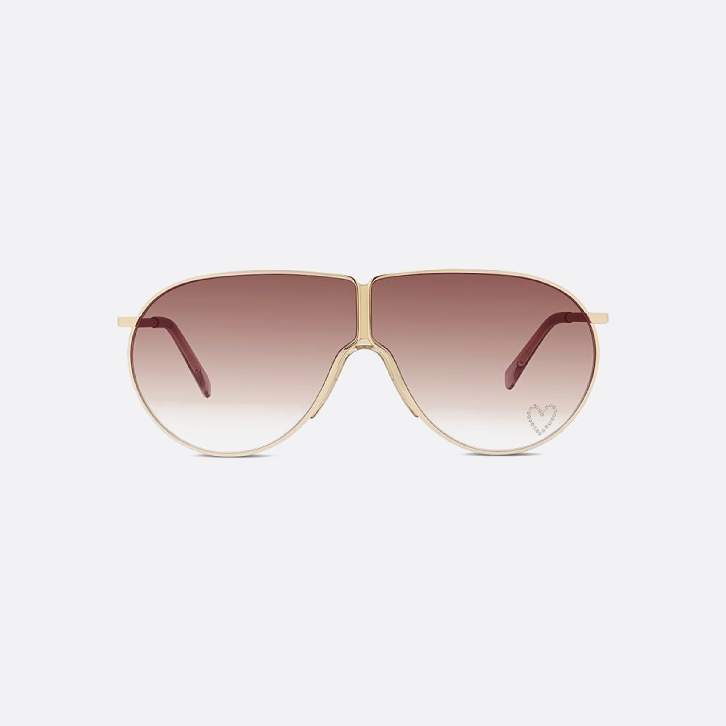 Stella 68mm Mccartney Love Heart 30f Gold Pilot Women Sunglasses - Main View