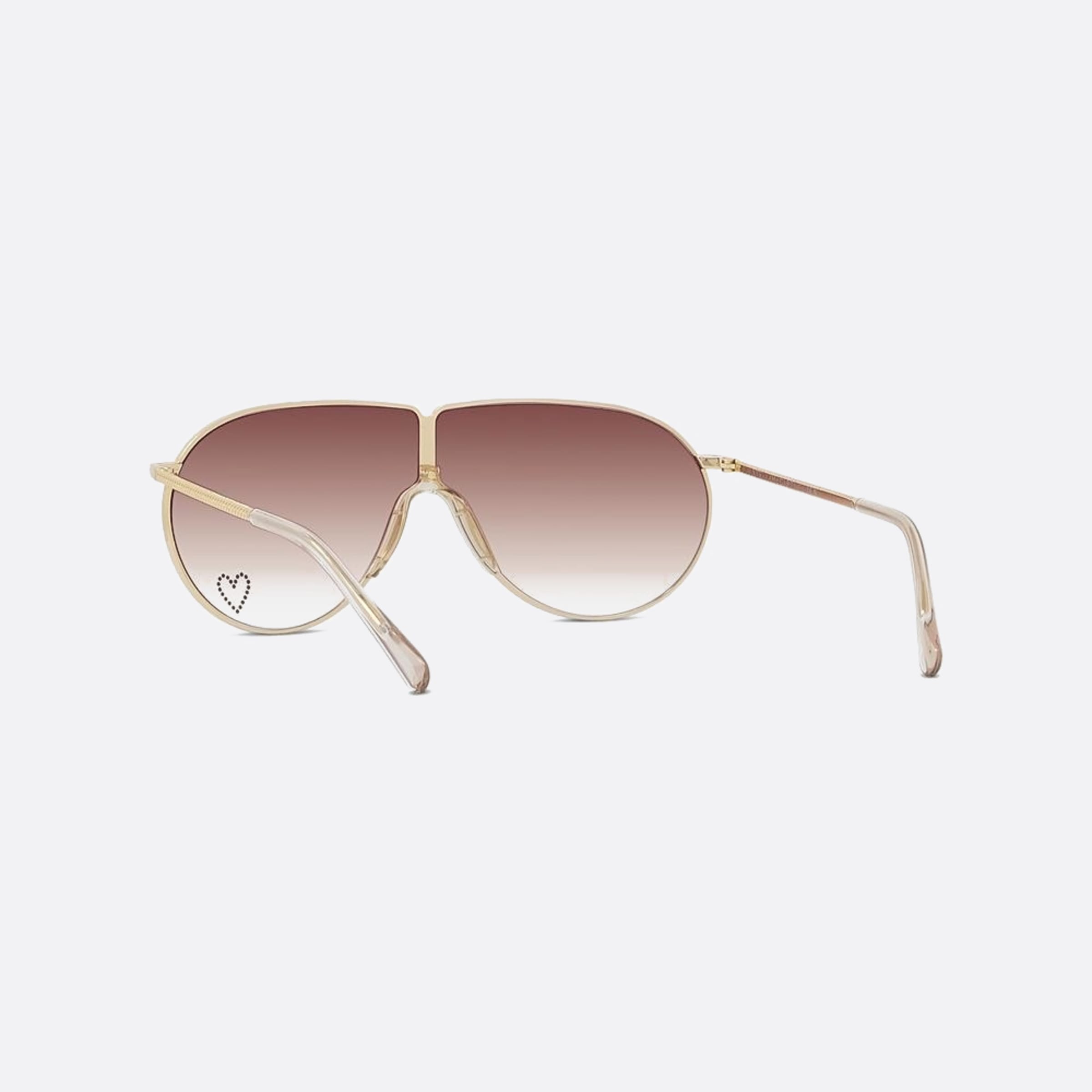Stella 68mm Mccartney Love Heart 30f Gold Pilot Women Sunglasses - Lifestyle Shot