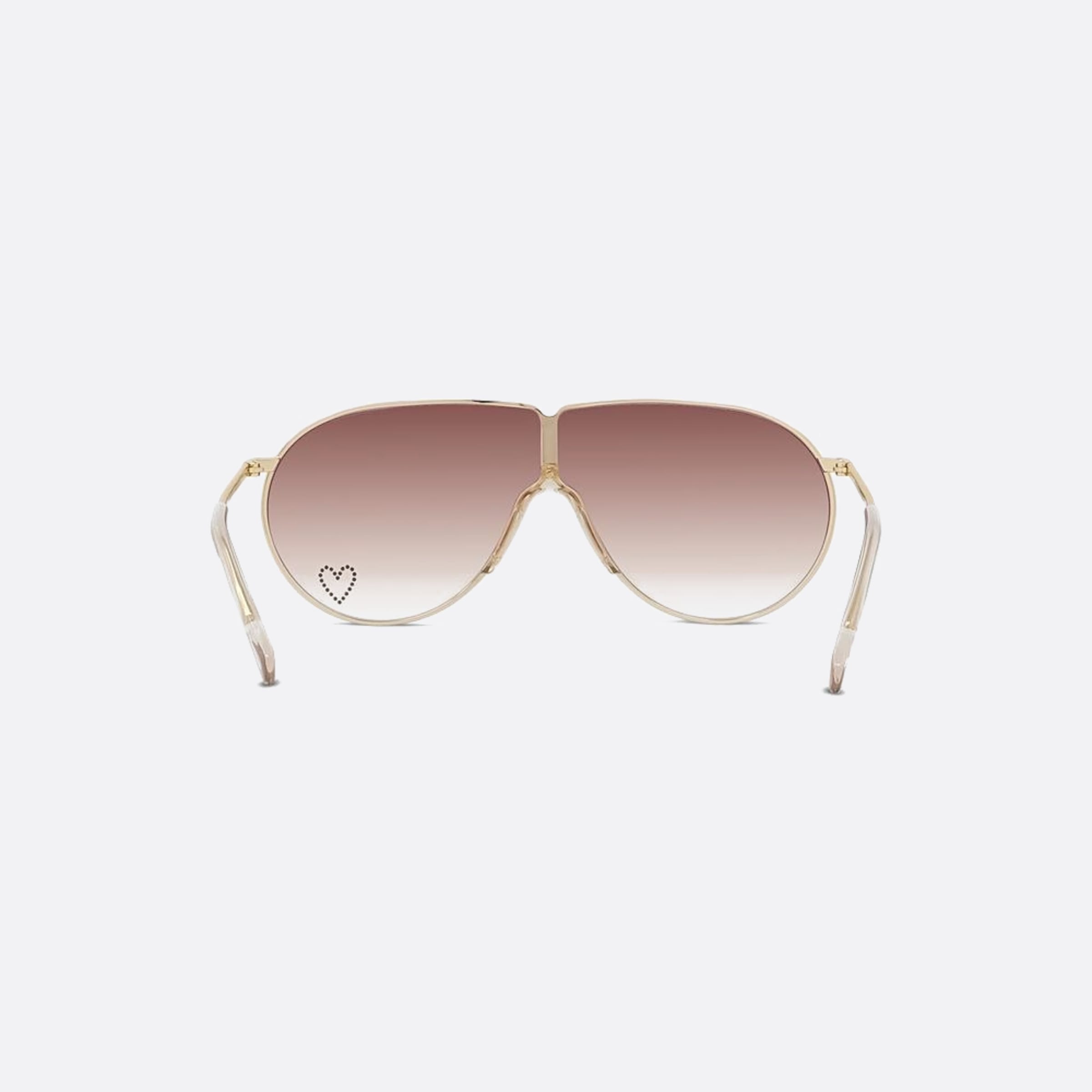 Stella 68mm Mccartney Love Heart 30f Gold Pilot Women Sunglasses - Additional Angle