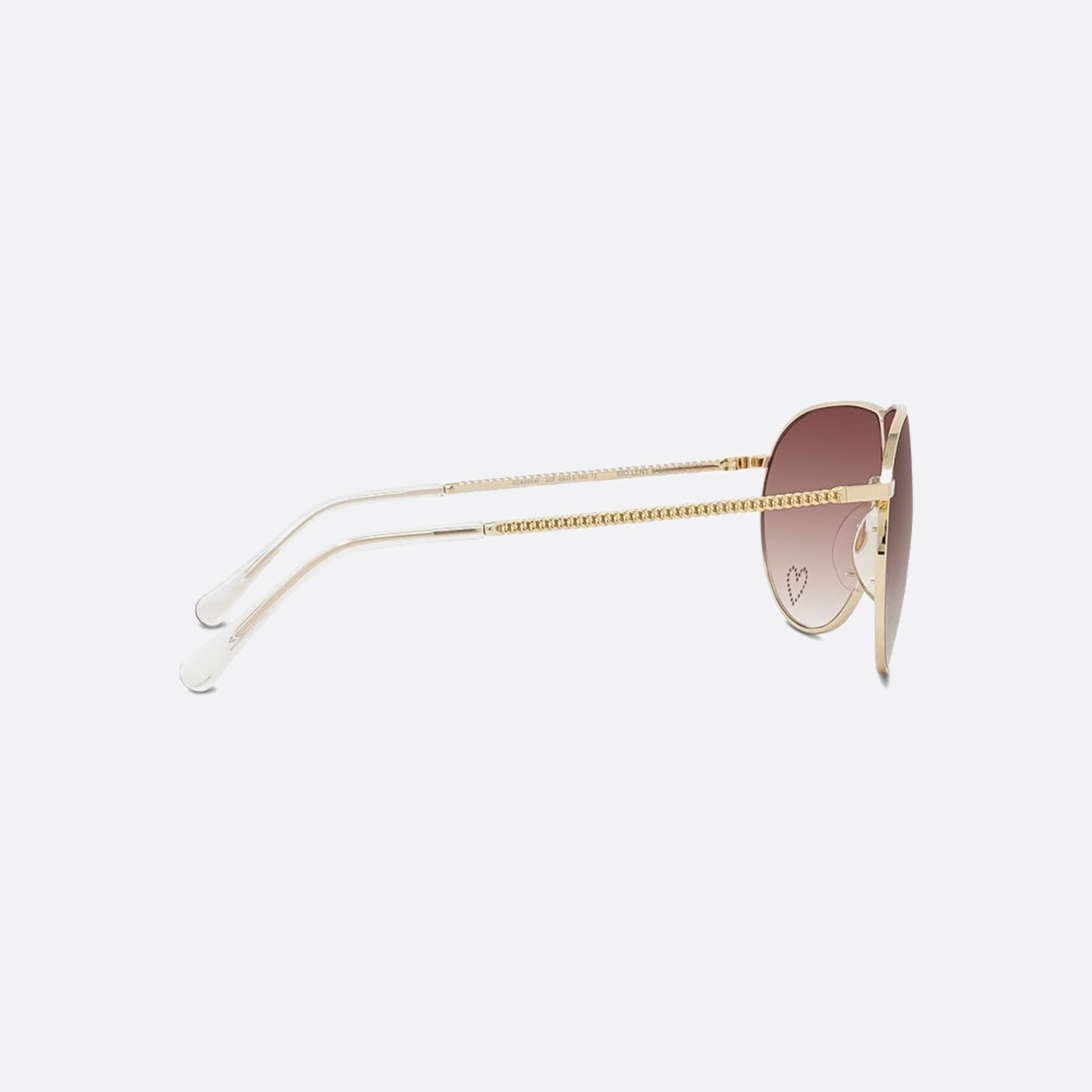 Stella 68mm Mccartney Love Heart 30f Gold Pilot Women Sunglasses - Additional Angle