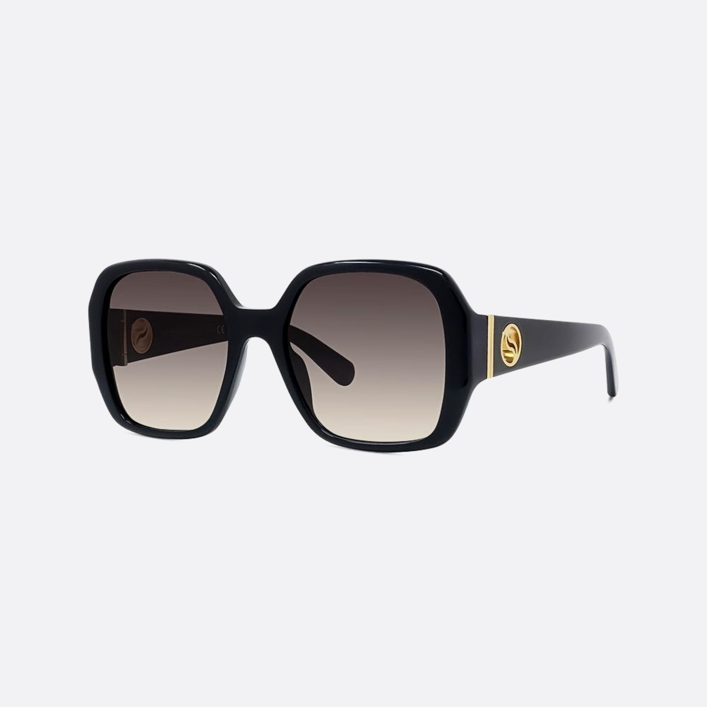 Stella 54mm Mccartney Wave 01b Black Geometric Women Sunglasses - Side View