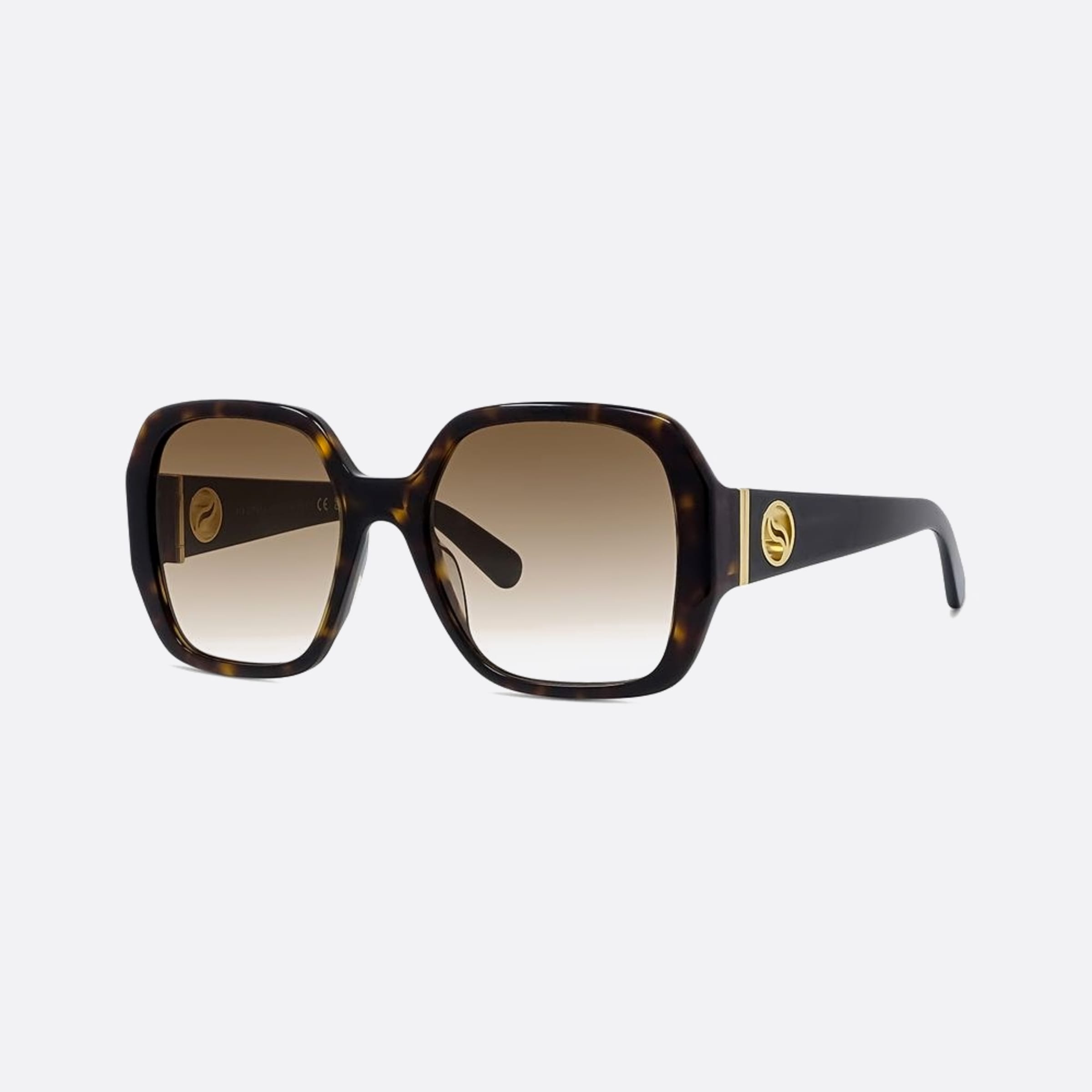 Stella 54mm Mccartney Wave 52f Havana Geometric Women Sunglasses - Side View