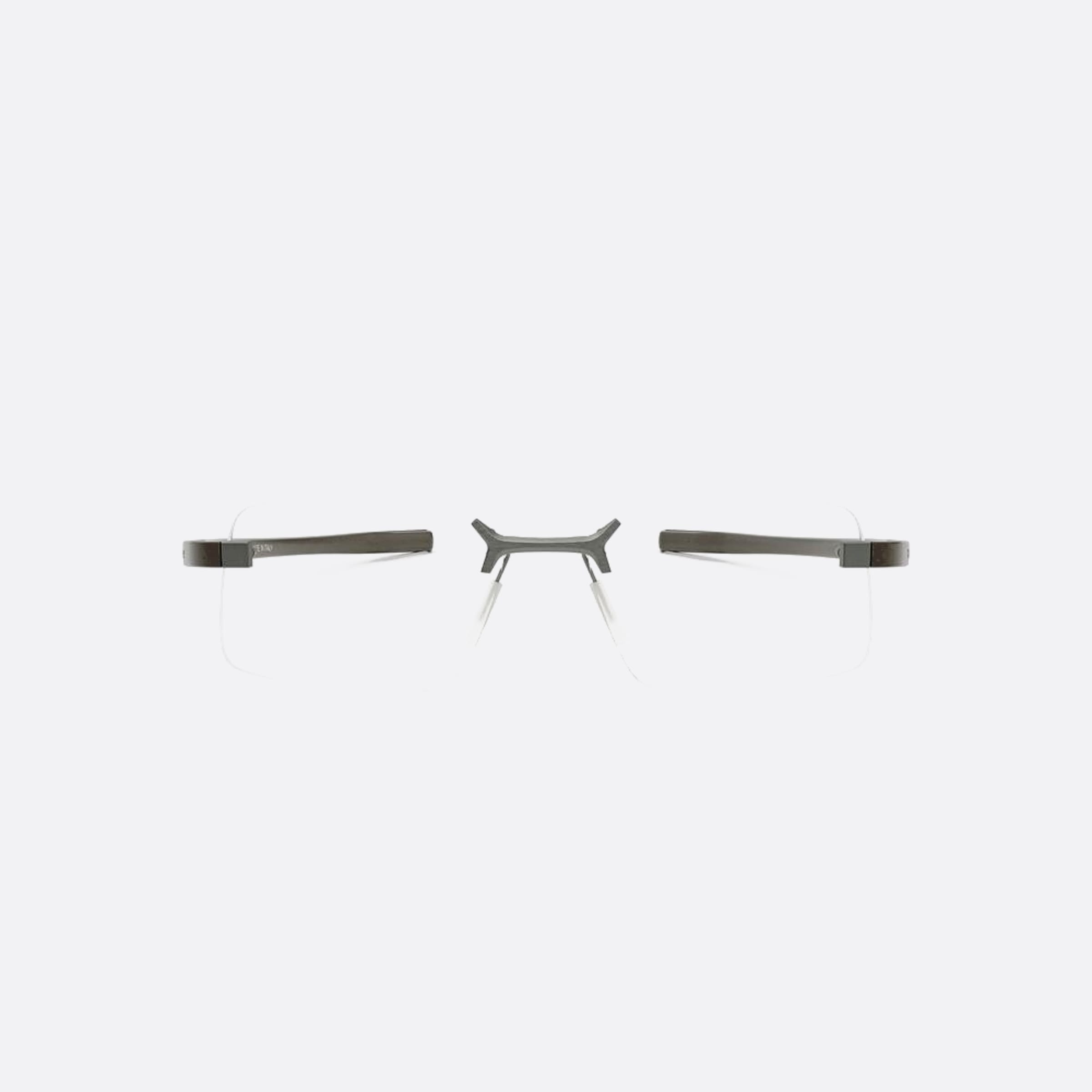 Tag 55mm Heuer Flex Silver Geometric Unisex Eyeglasses - Main View