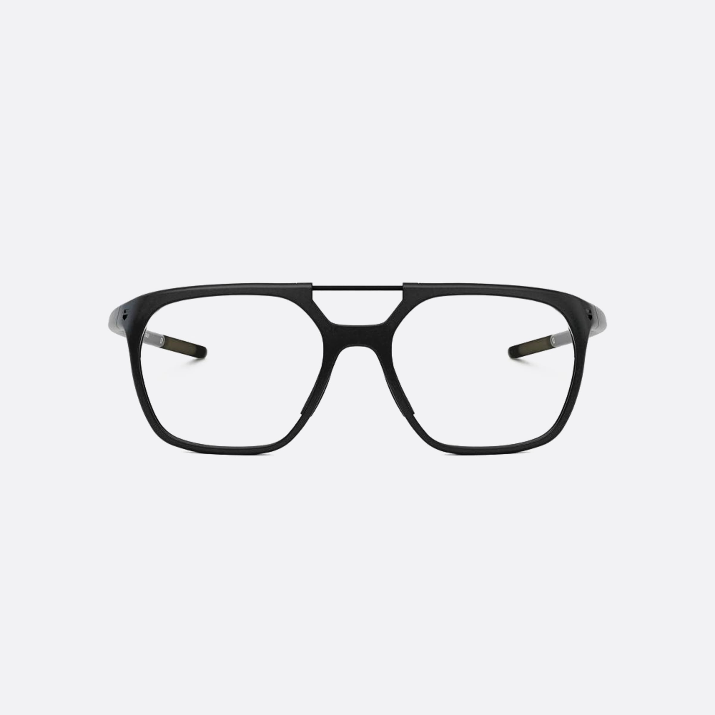 Tag 53mm Heuer Line Black Geometric Unisex Eyeglasses - Main View
