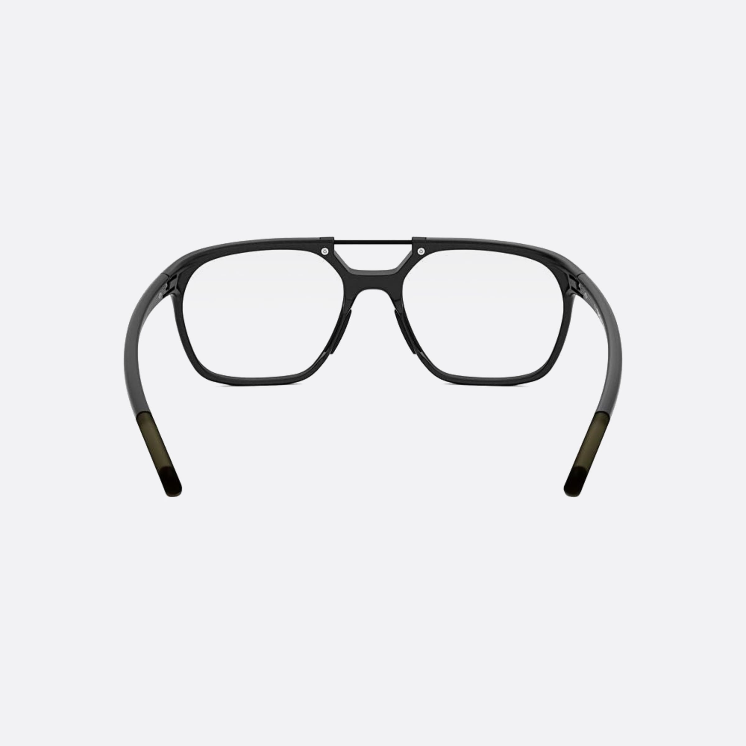 Tag 53mm Heuer Line Black Geometric Unisex Eyeglasses - Additional Angle