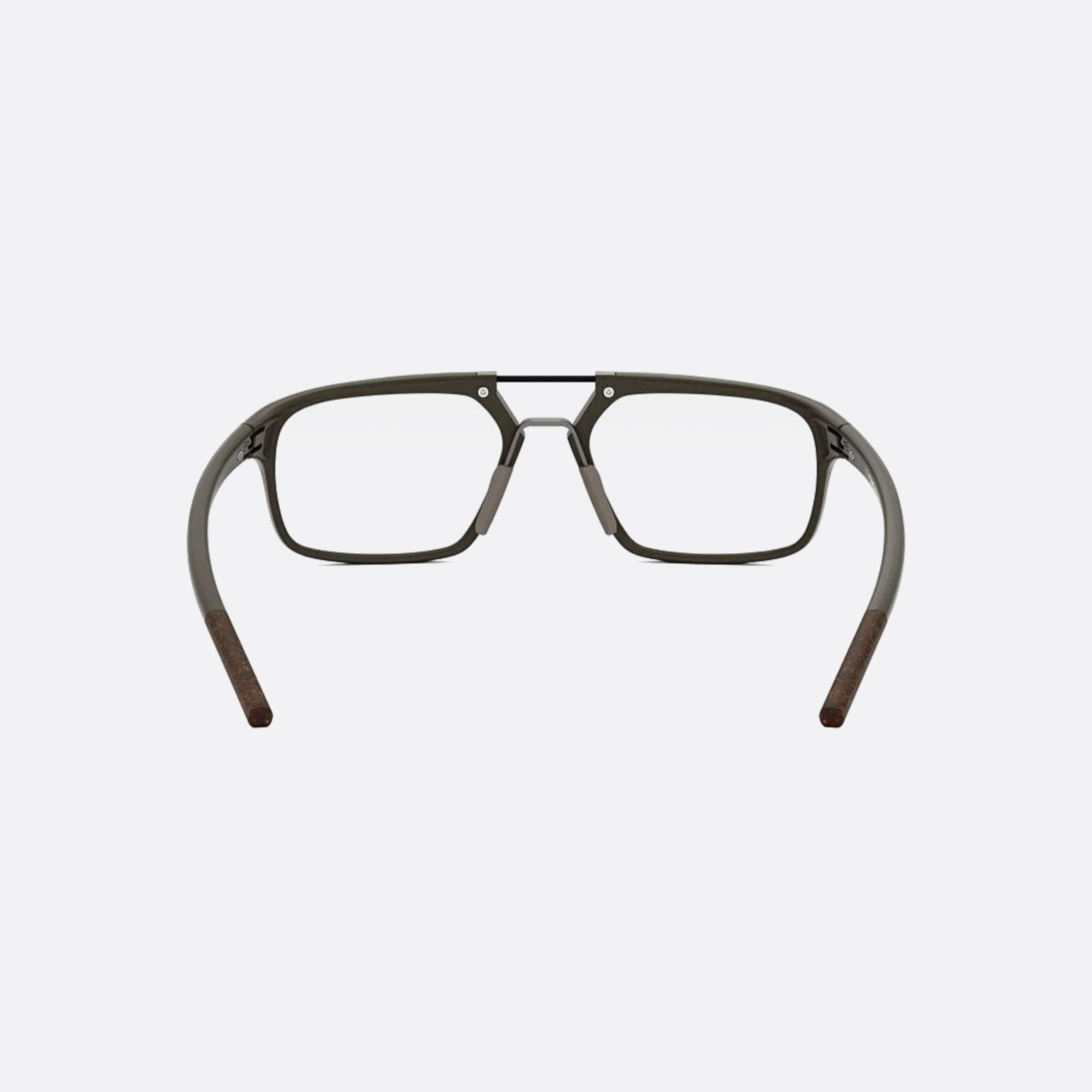 Tag 54mm Heuer Line Brown Geometric Unisex Eyeglasses - Additional Angle