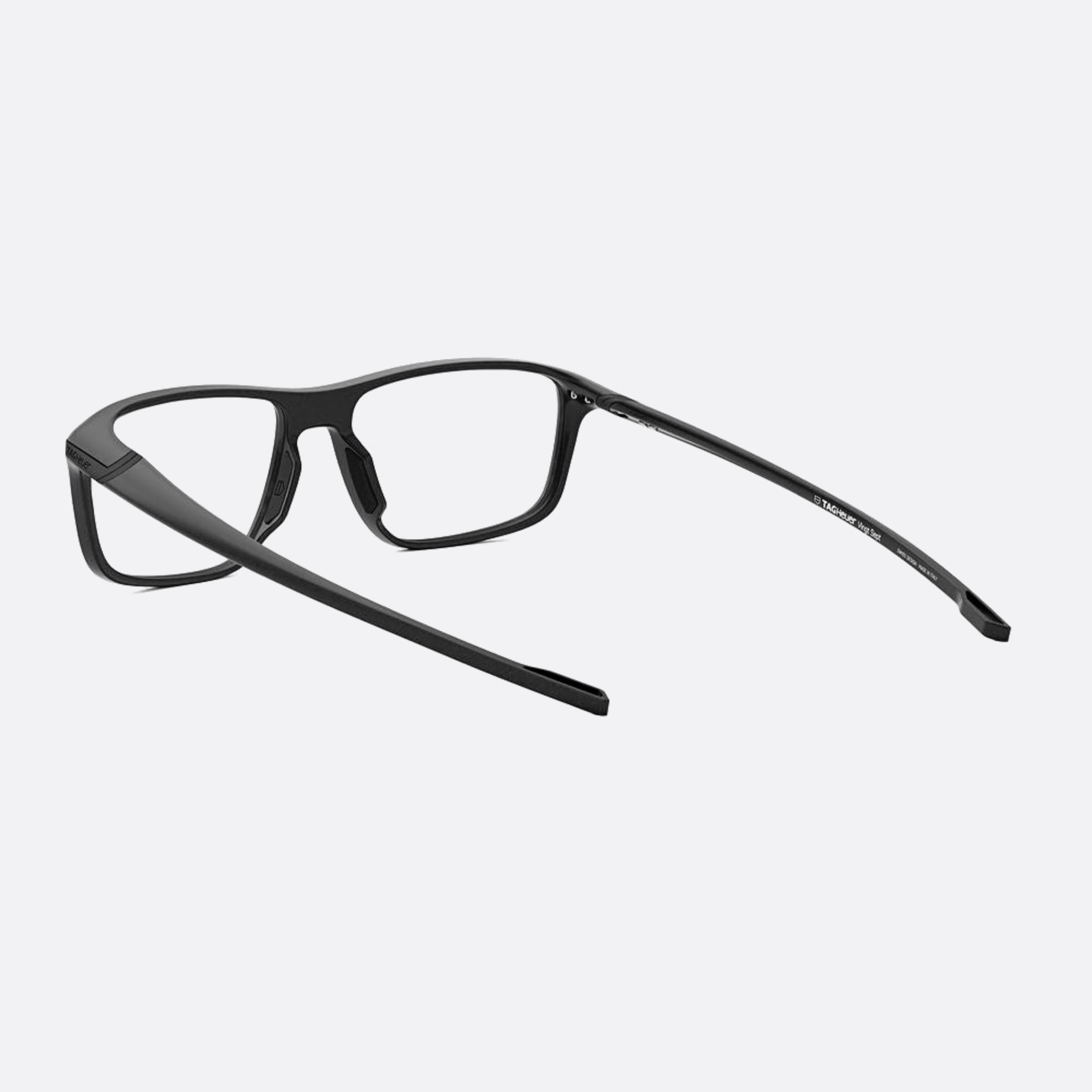 Tag 56mm Heuer Vingt Sept Black Geometric Unisex Eyeglasses - Lifestyle Shot