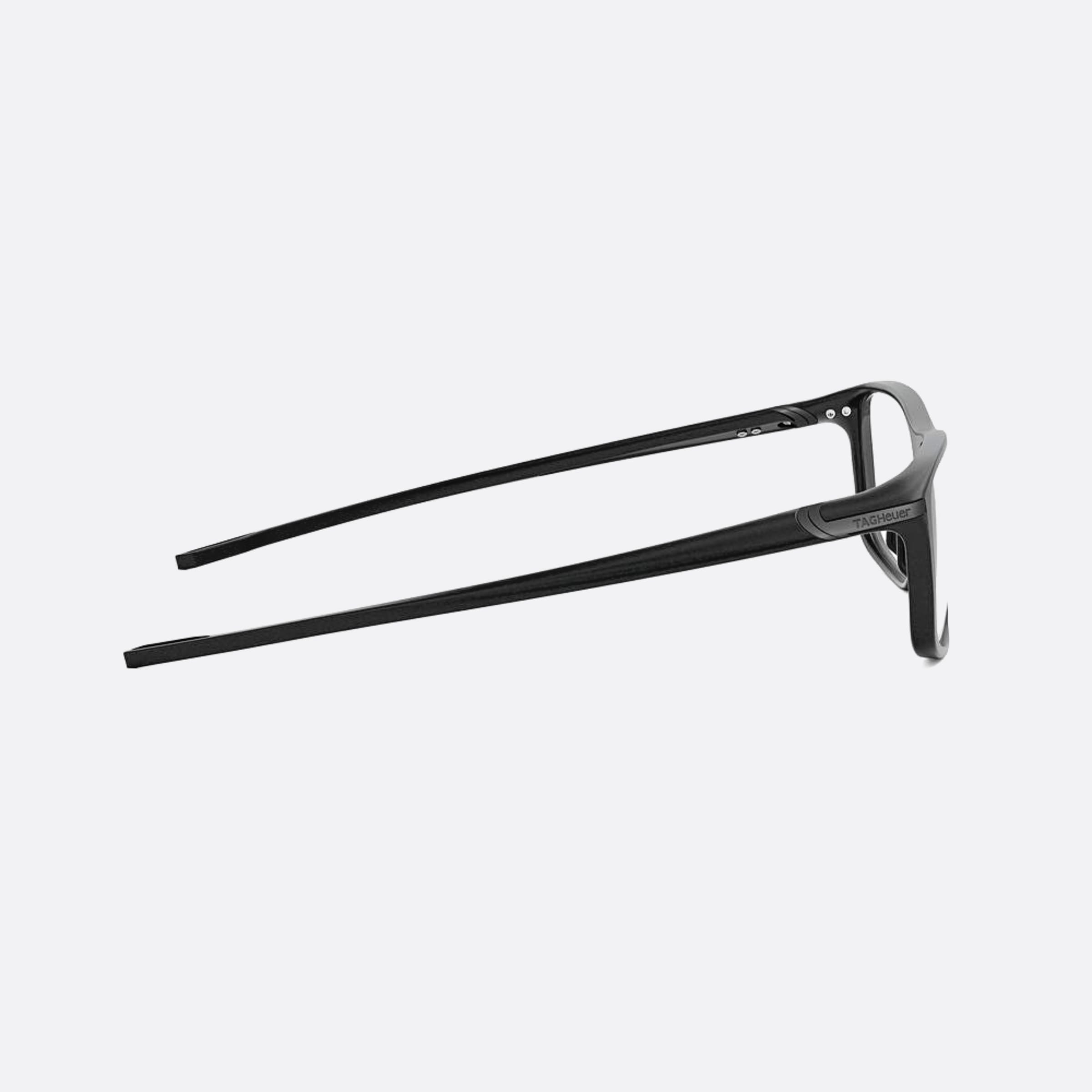 Tag 56mm Heuer Vingt Sept Black Geometric Unisex Eyeglasses - Additional Angle