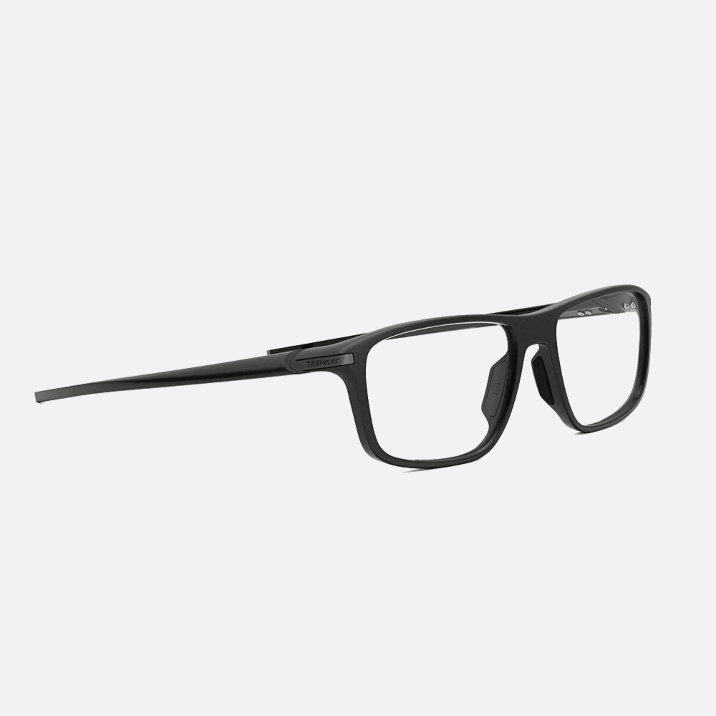 Tag 56mm Heuer Vingt Sept Black Geometric Unisex Eyeglasses - Additional Angle