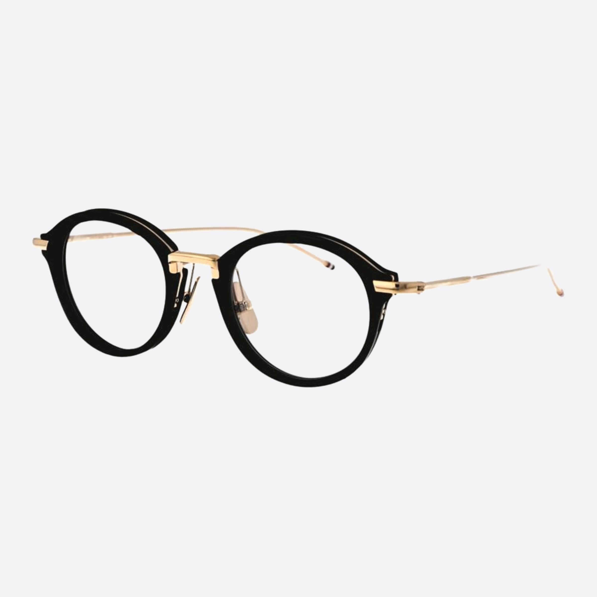 Thom 49mm Browne Ueo011a G0003 011a Black Round Women Eyeglasses - Side View