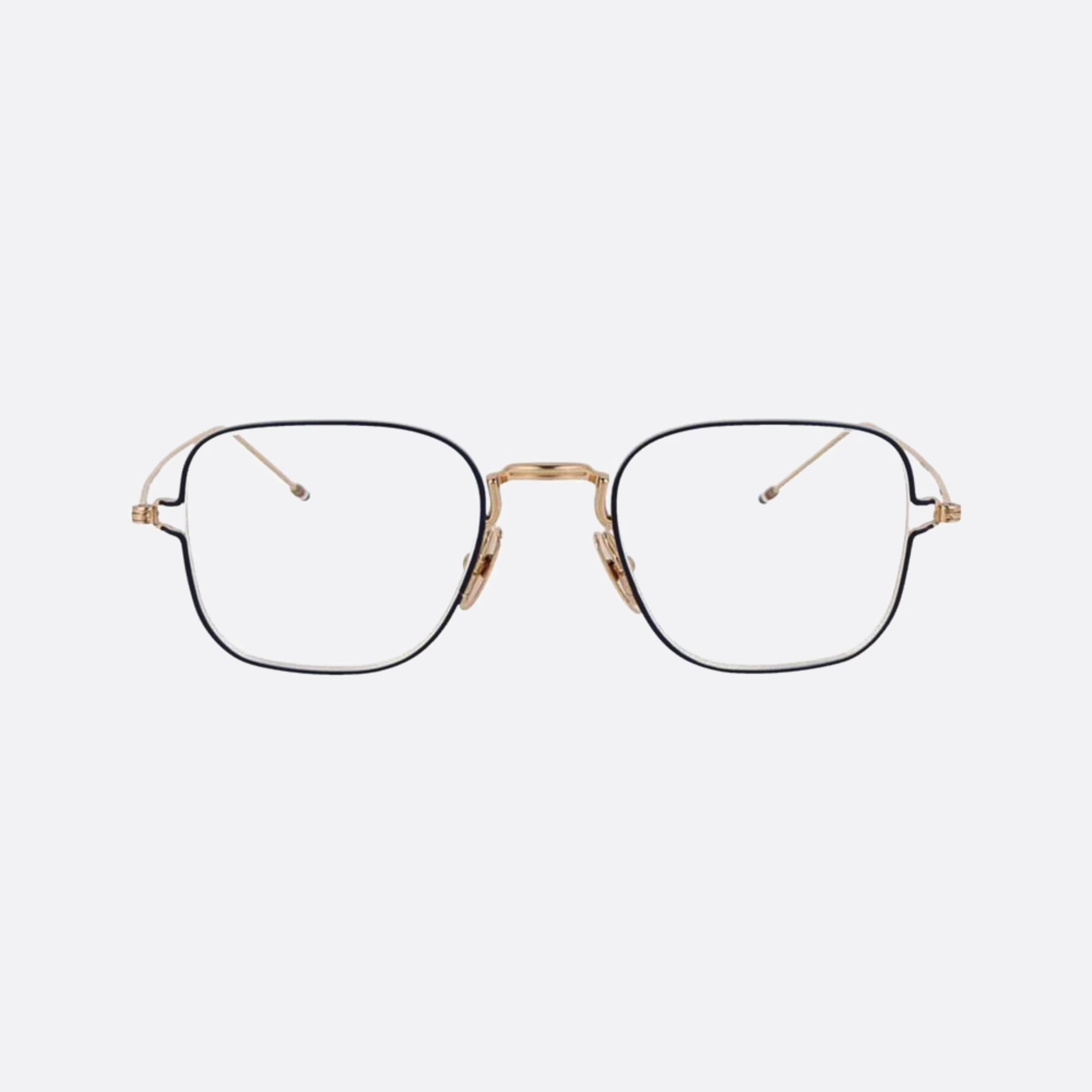 Thom 49mm Browne Ueo116a G0001 116a Black Squared Unisex Eyeglasses - Main View