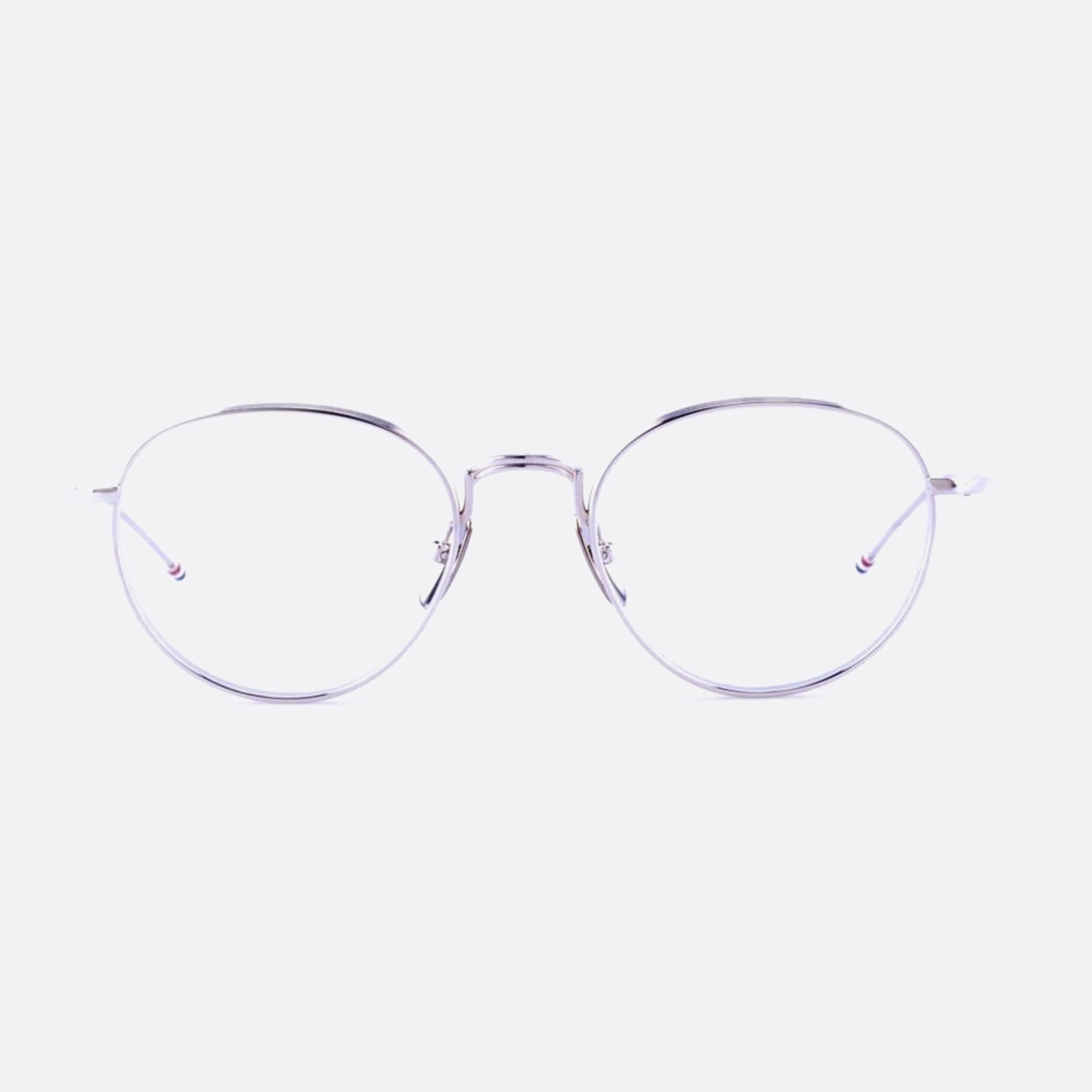 Thom 52mm Browne Ueo119a G0001 119a Silver Pantos Unisex Eyeglasses - Main View