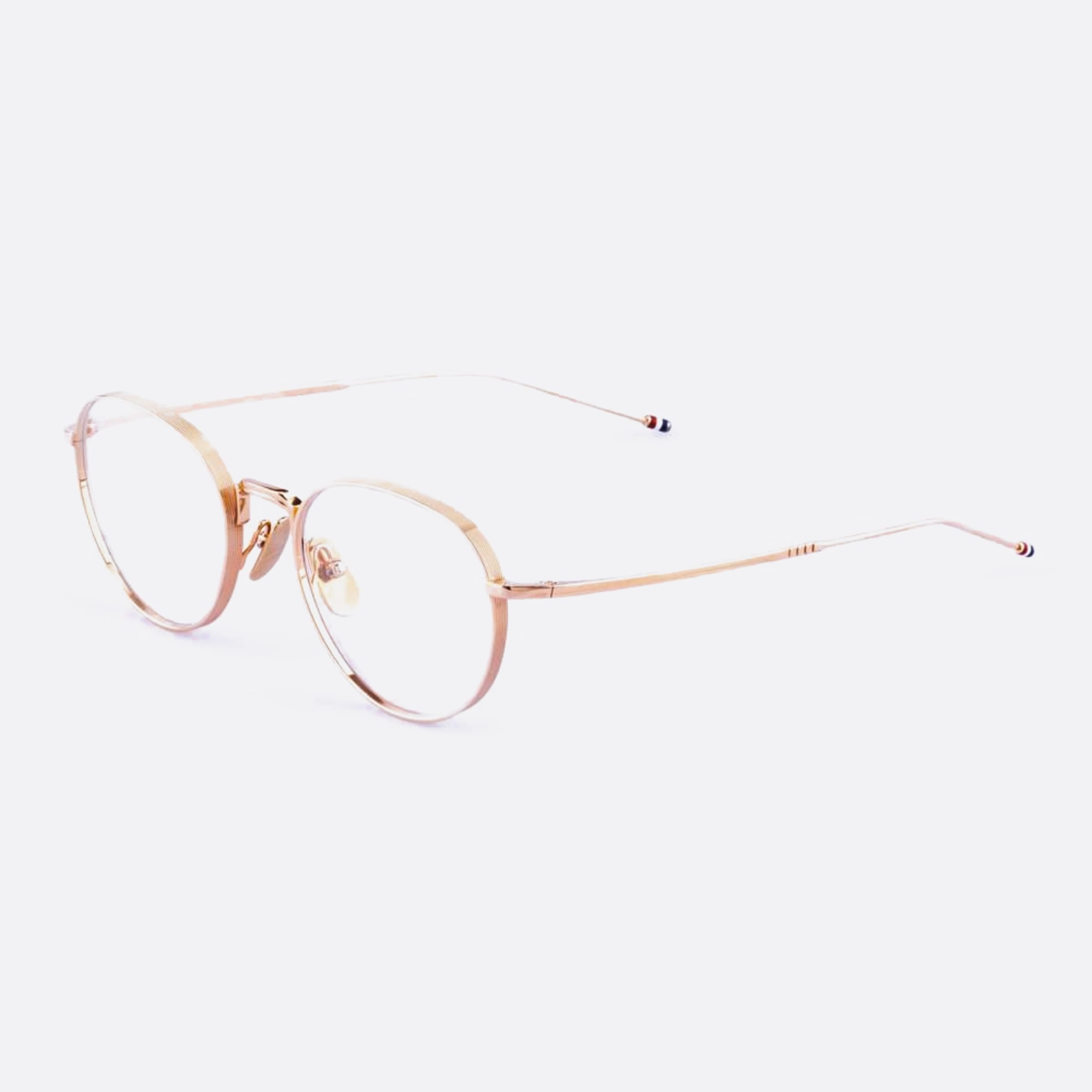 Thom 52mm Browne Ueo119a G0001 119a Rose Gold Pantos Unisex Eyeglasses - Side View