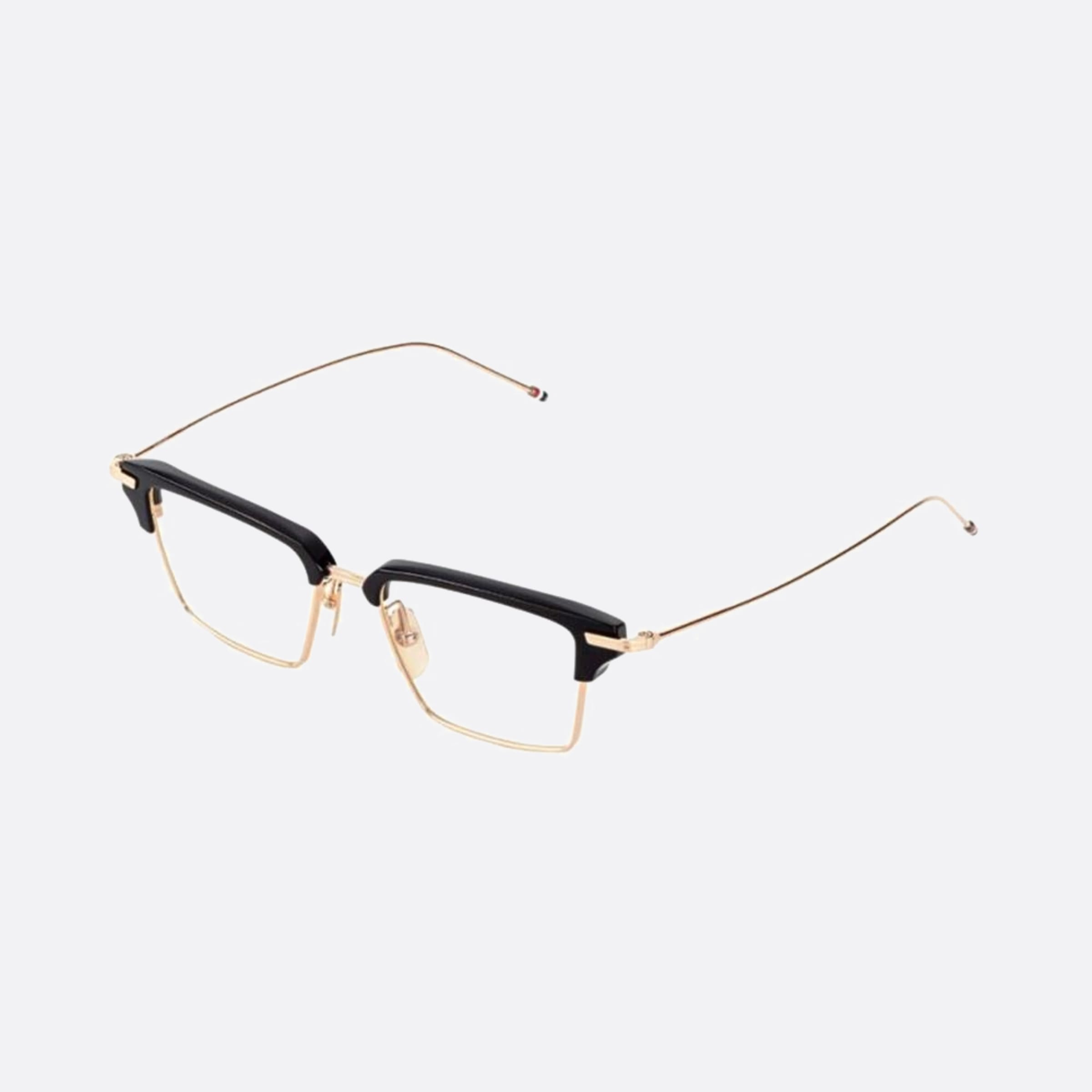 Thom 52mm Browne Ueo422a G0003 422a Black Squared Unisex Eyeglasses - Side View