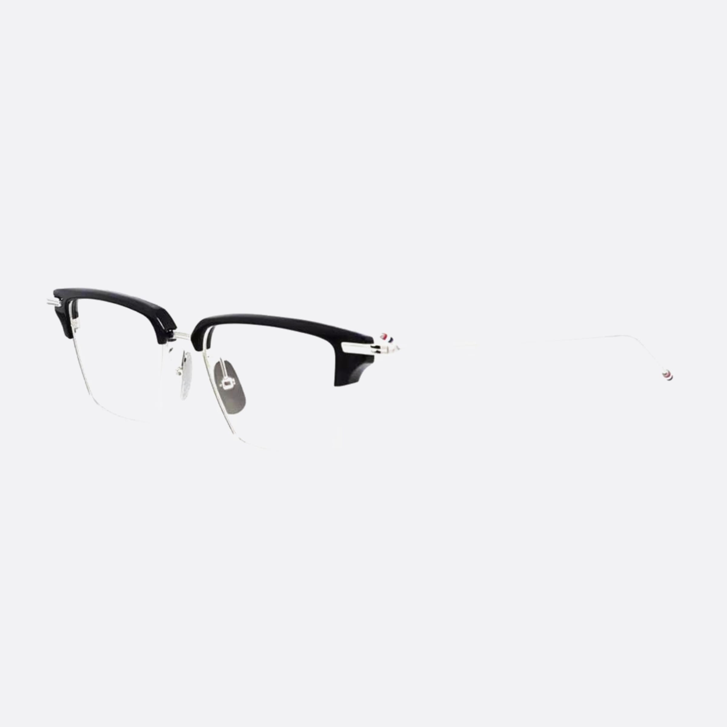 Thom 52mm Browne Ueo422a G0003 422a Black Squared Unisex Eyeglasses - Side View