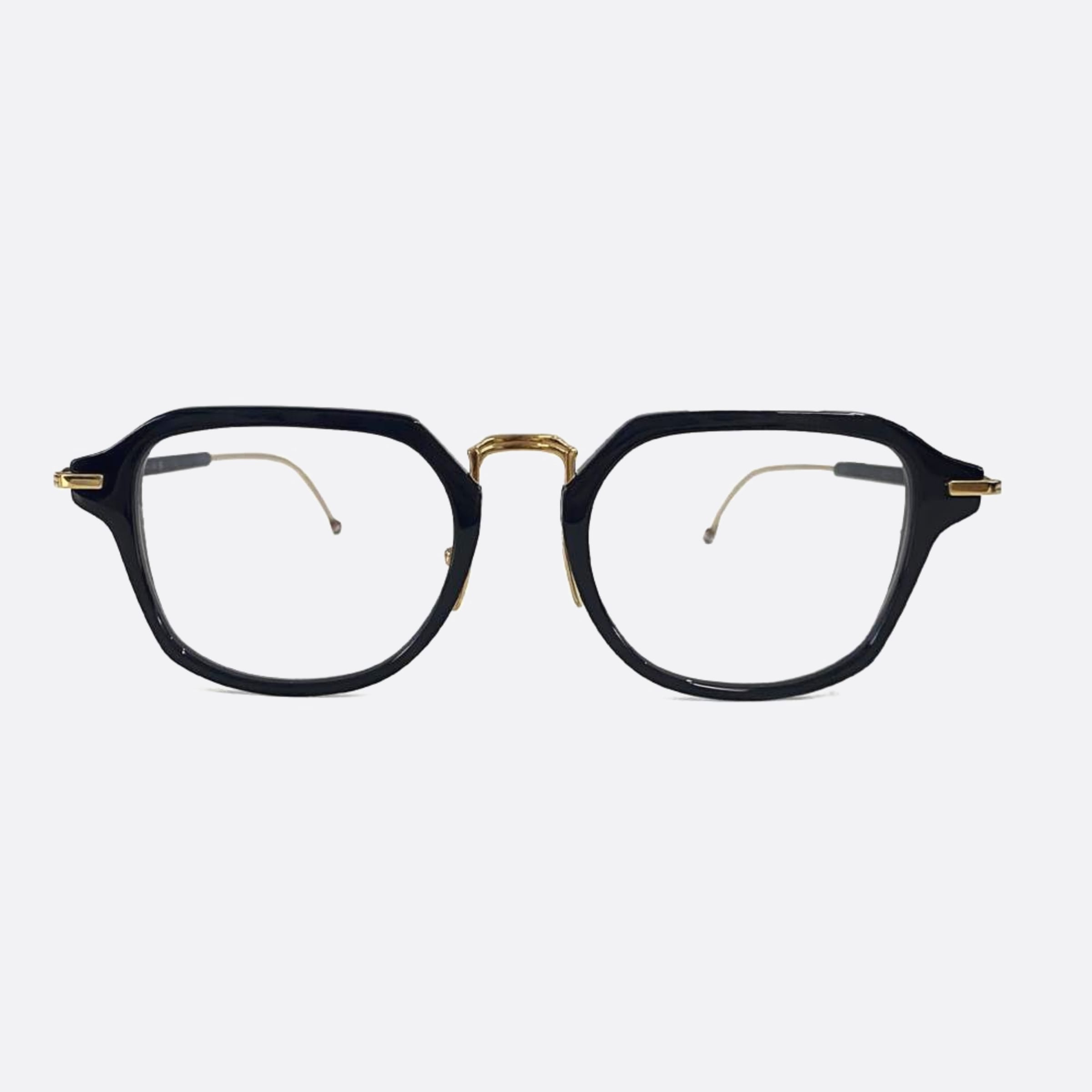 Thom 52mm Browne Ueo423a G0003 423a Black Geometric Unisex Eyeglasses - Main View