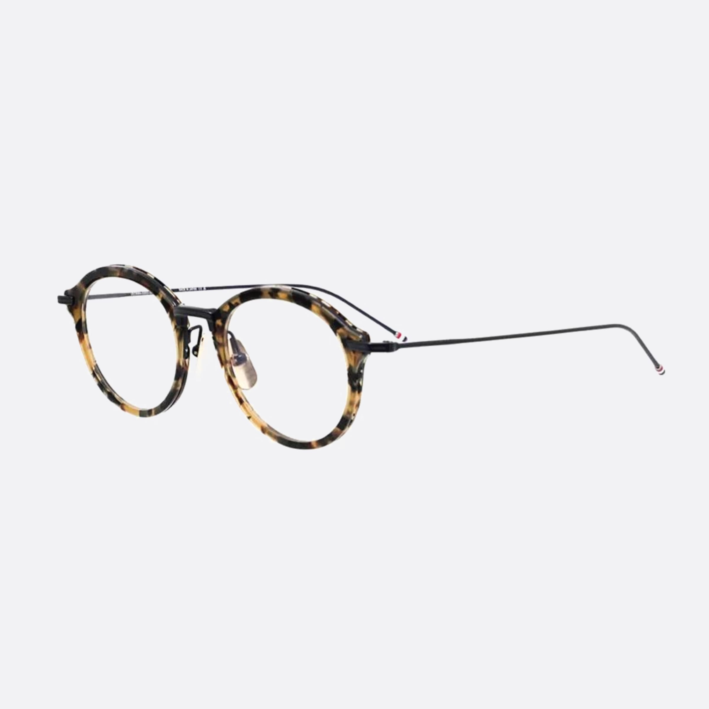 Thom 49mm Browne Ueo908a G0003 908a Havana Visor Unisex Eyeglasses - Side View