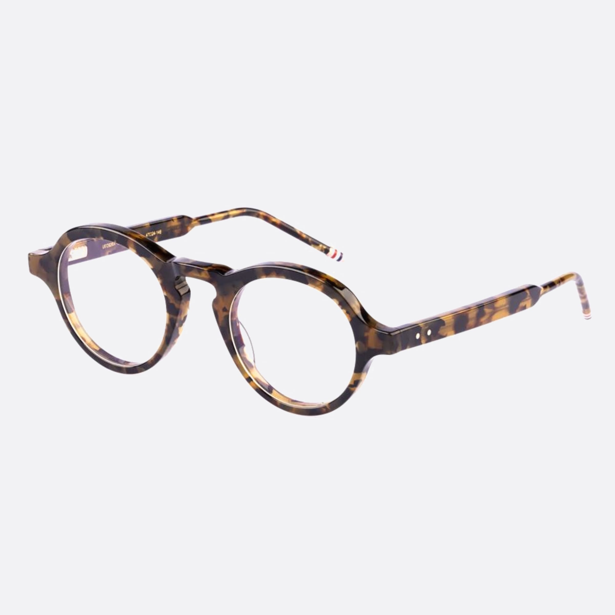 Thom 47mm Browne Ueo926a G0002 926a Havana Round Men Eyeglasses - Side View