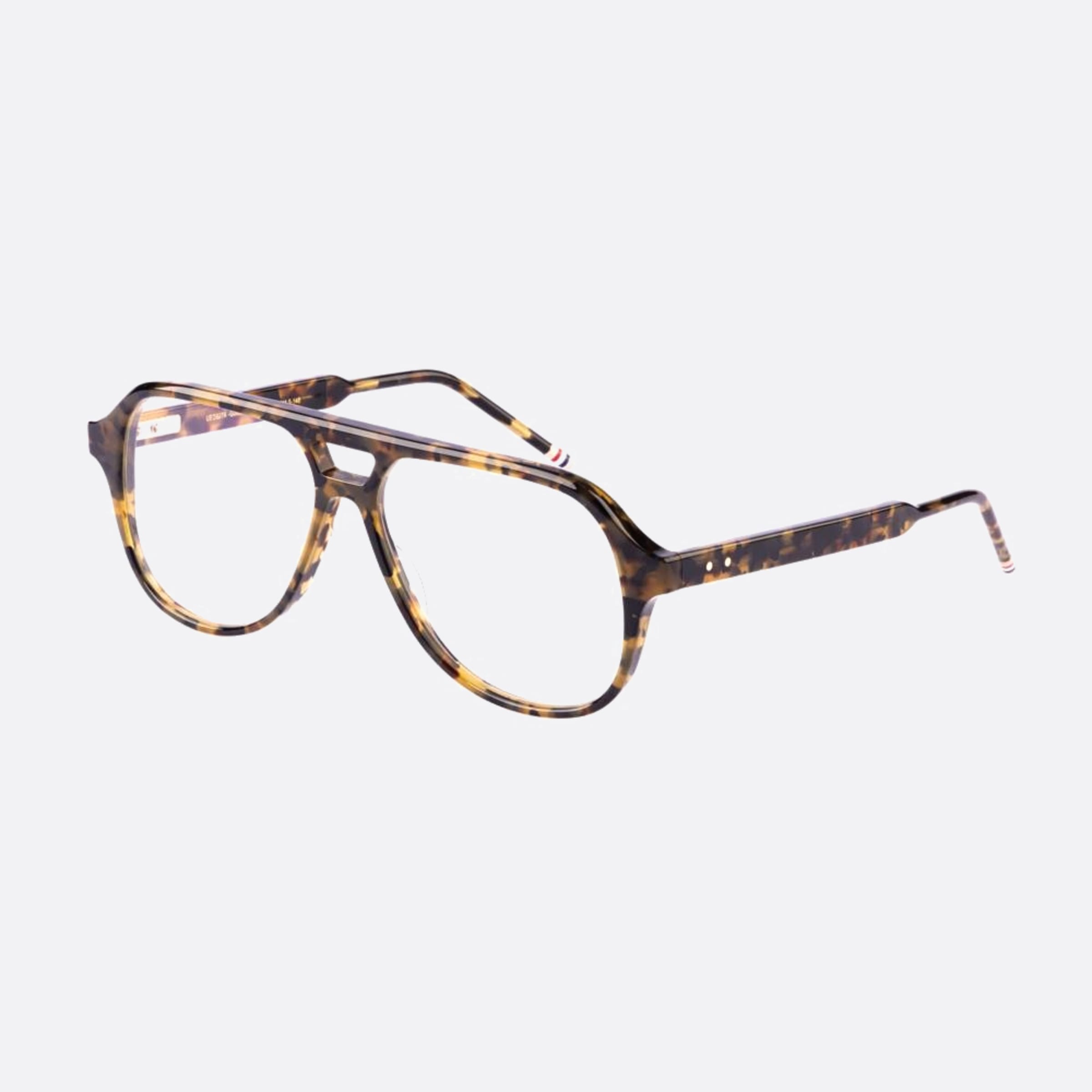 Thom 59mm Browne Ueo927a G0002 927a Havana Pilot Unisex Eyeglasses - Side View