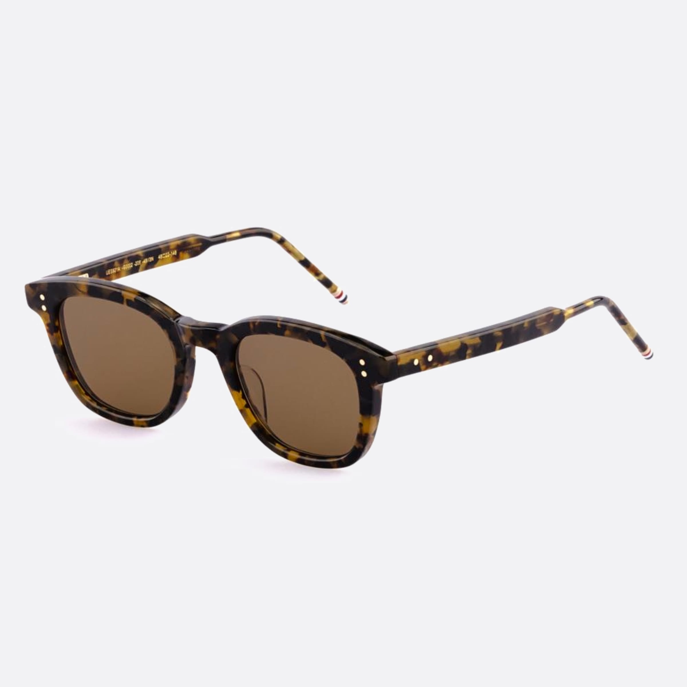 Thom 48mm Browne Ues921a G0002 921a Havana Pantos Men Sunglasses - Side View