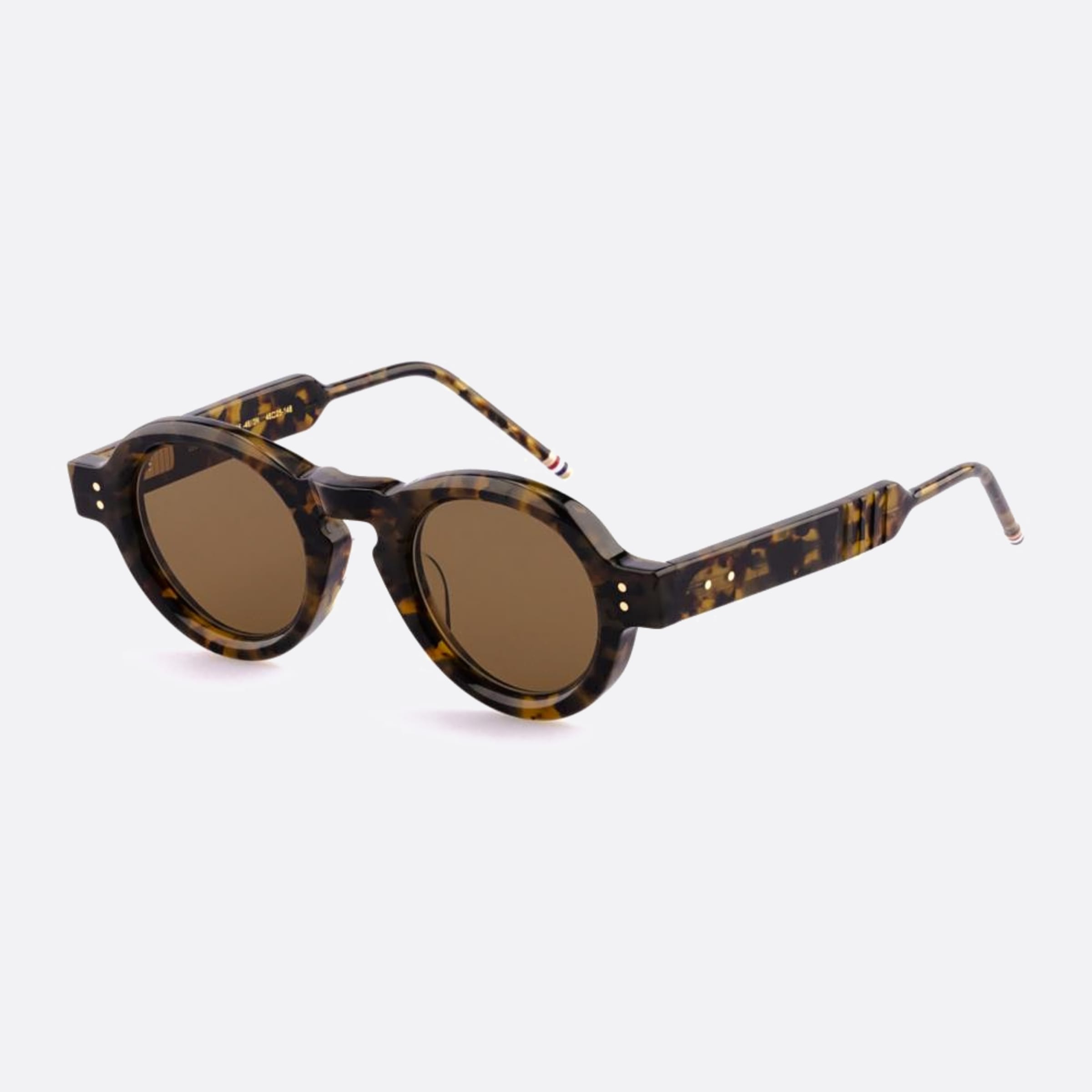 Thom 46mm Browne Ues922a G0002 922a Havana Round Men Sunglasses - Side View