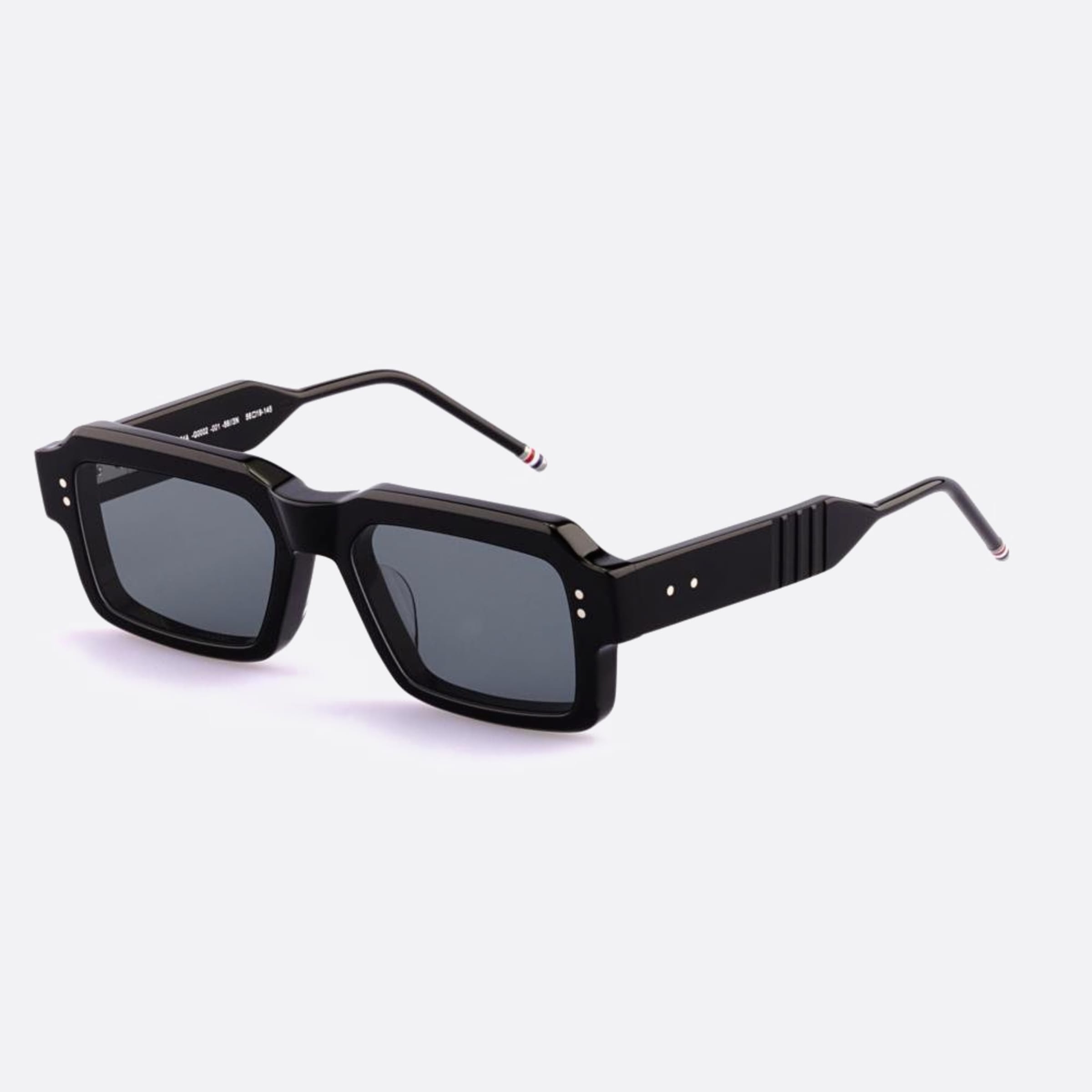 Thom 56mm Browne Ues924a G0002 924a Black Rectangle Men Sunglasses - Side View