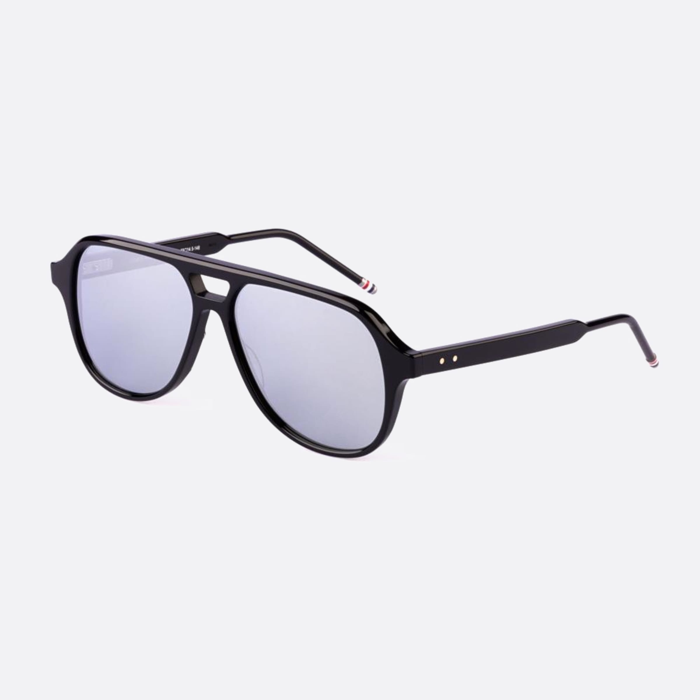 Thom 59mm Browne Ues927a G0002 927a Black Pilot Men Sunglasses - Side View