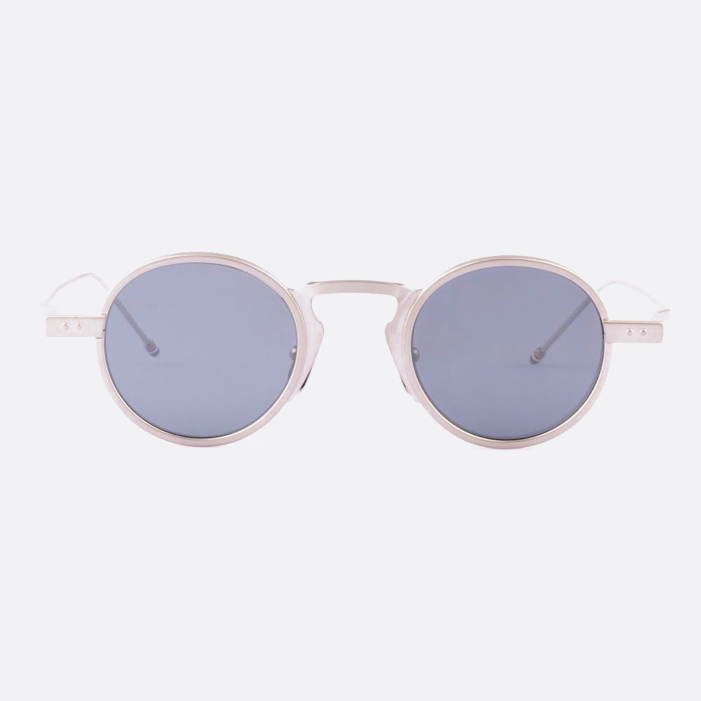Thom 43mm Browne Ues931a G0001 931a Silver Round Men Sunglasses - Main View