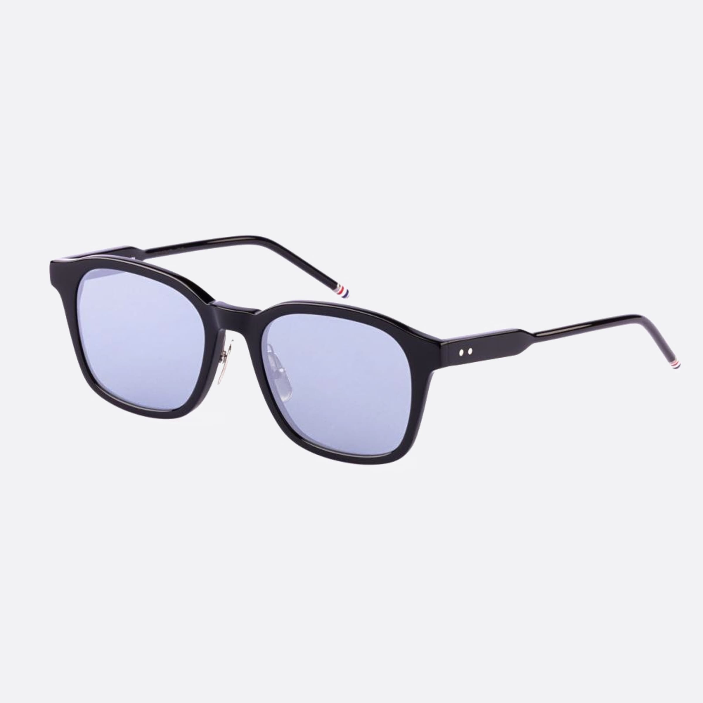Thom 54mm Browne Ues934a G0002 934a Black Rectangle Men Sunglasses - Side View