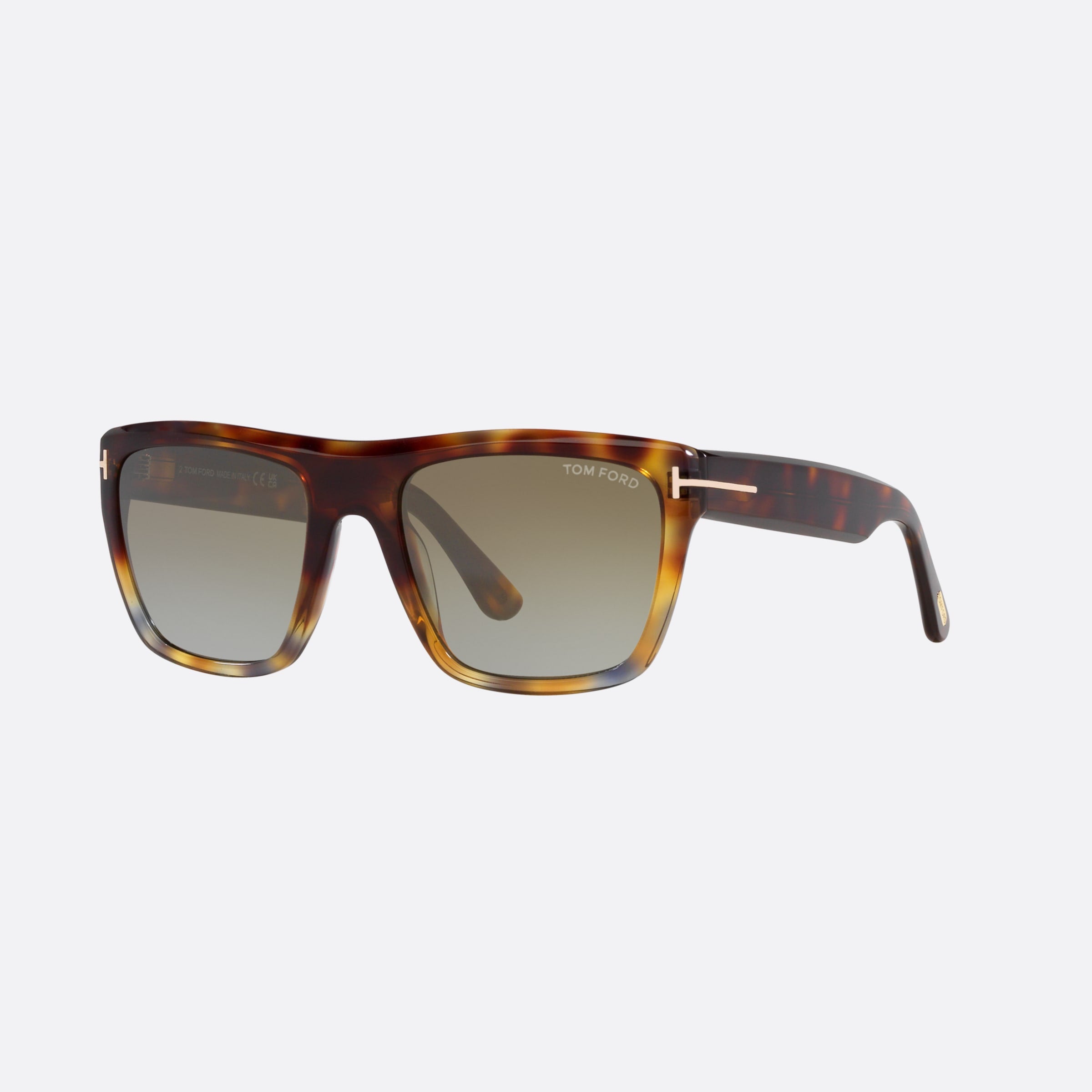 Tom 55mm Ford Alberto 55g Havana Square Men Sunglasses - Main View