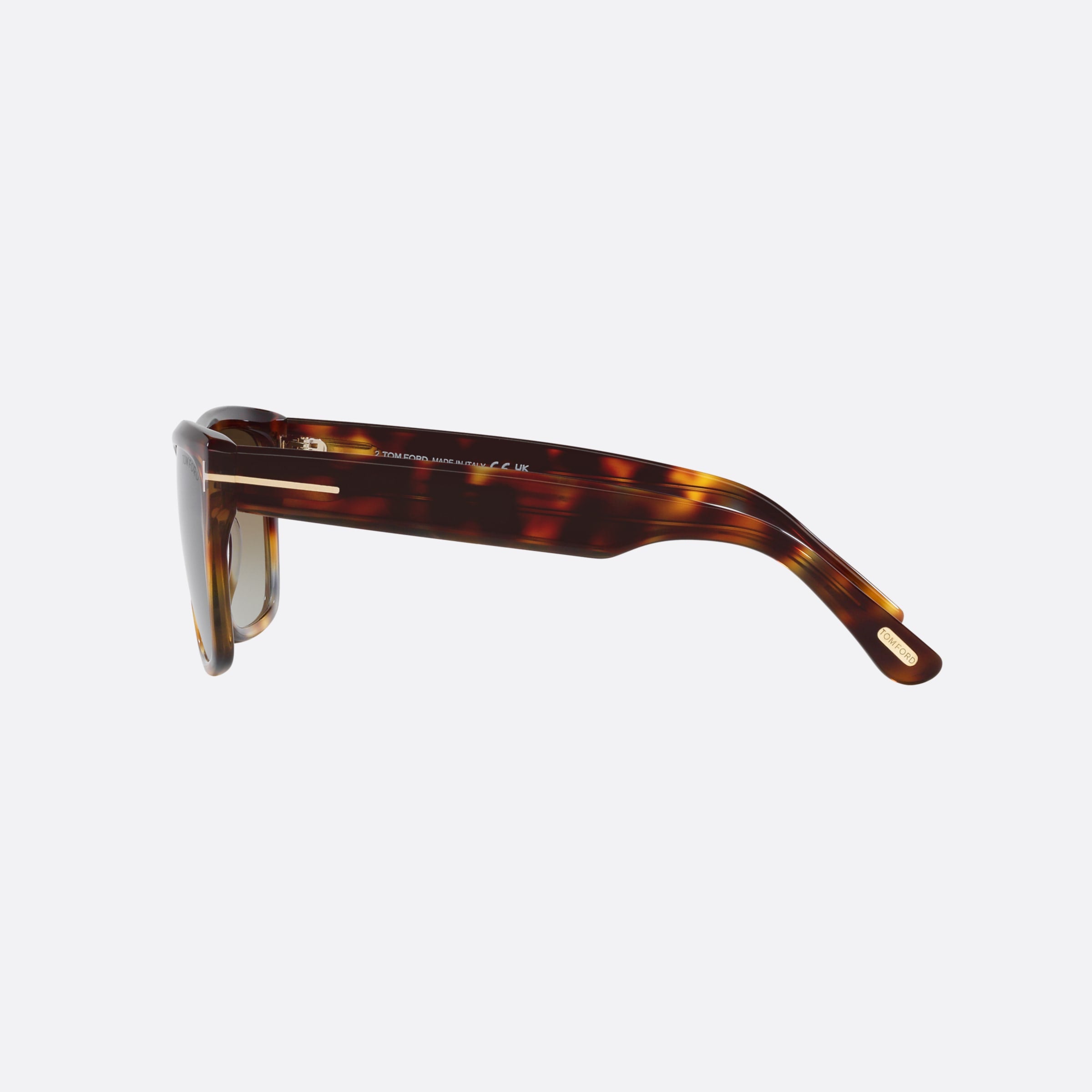 Tom 55mm Ford Alberto 55g Havana Square Men Sunglasses - Detail View
