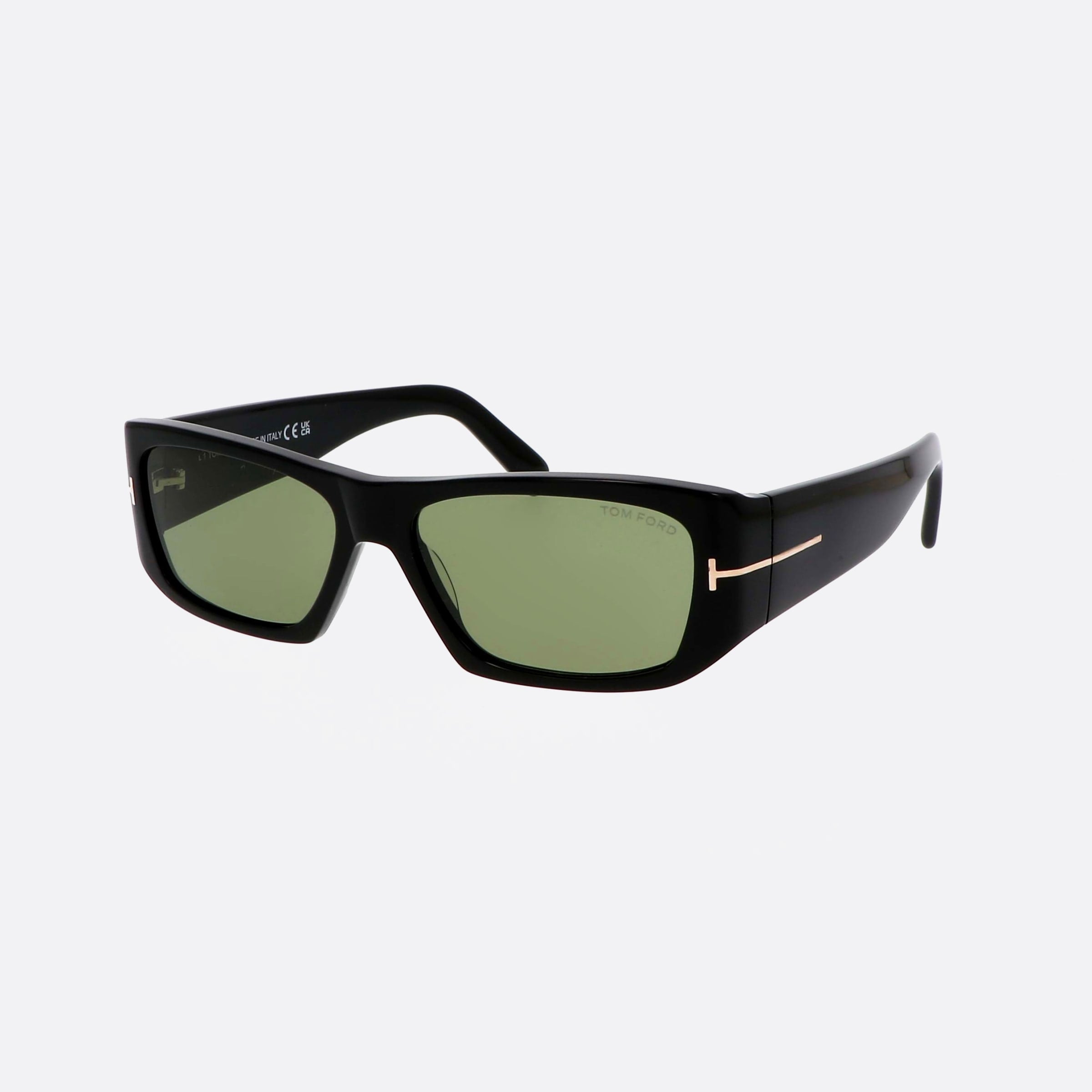 Tom 56mm Ford Andres Ft0986 01n Black Rectangle Unisex Sunglasses - Main View