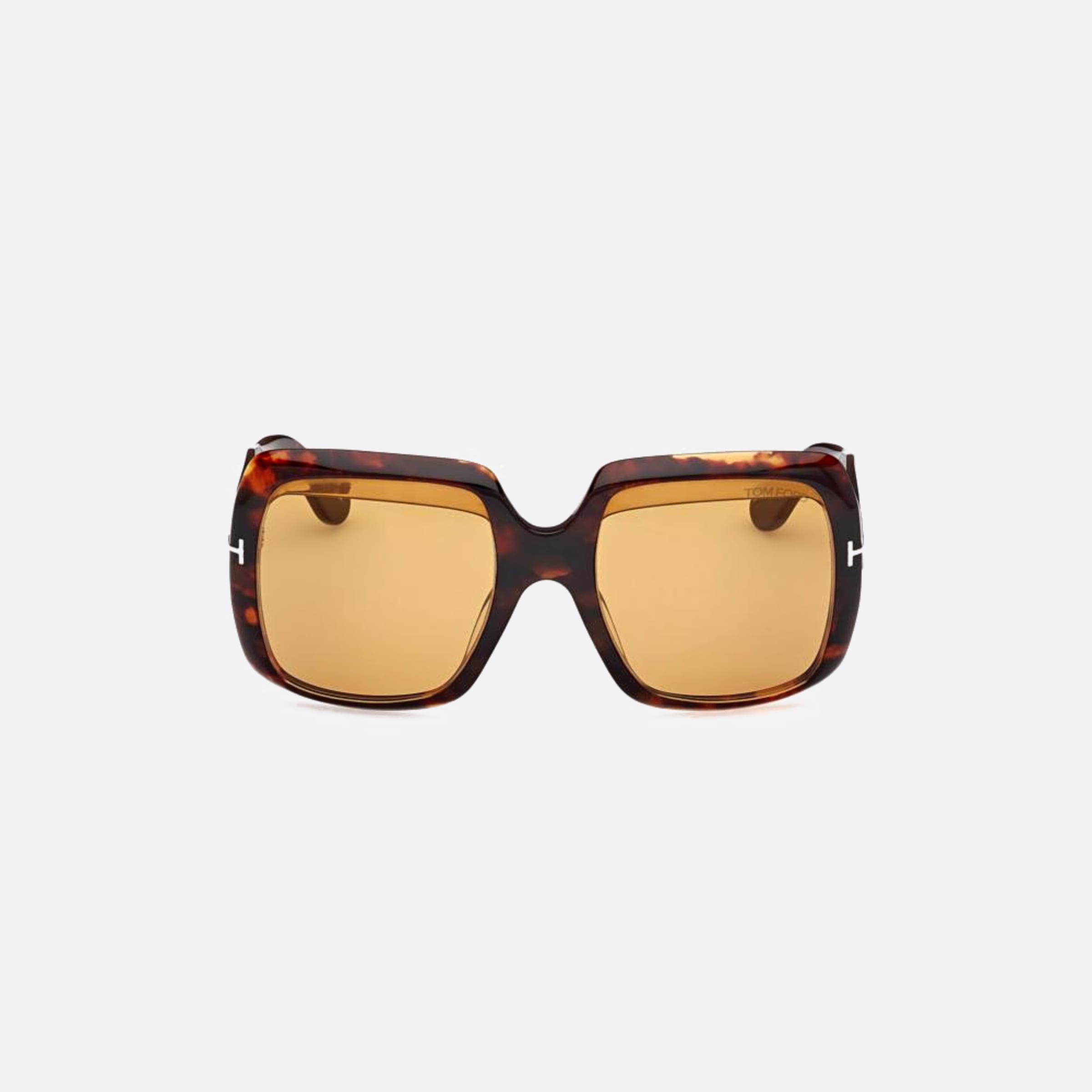 Tom 55mm Women's Ford Aurora Ft1194 52e Havana Geometric Sunglasses - Main View