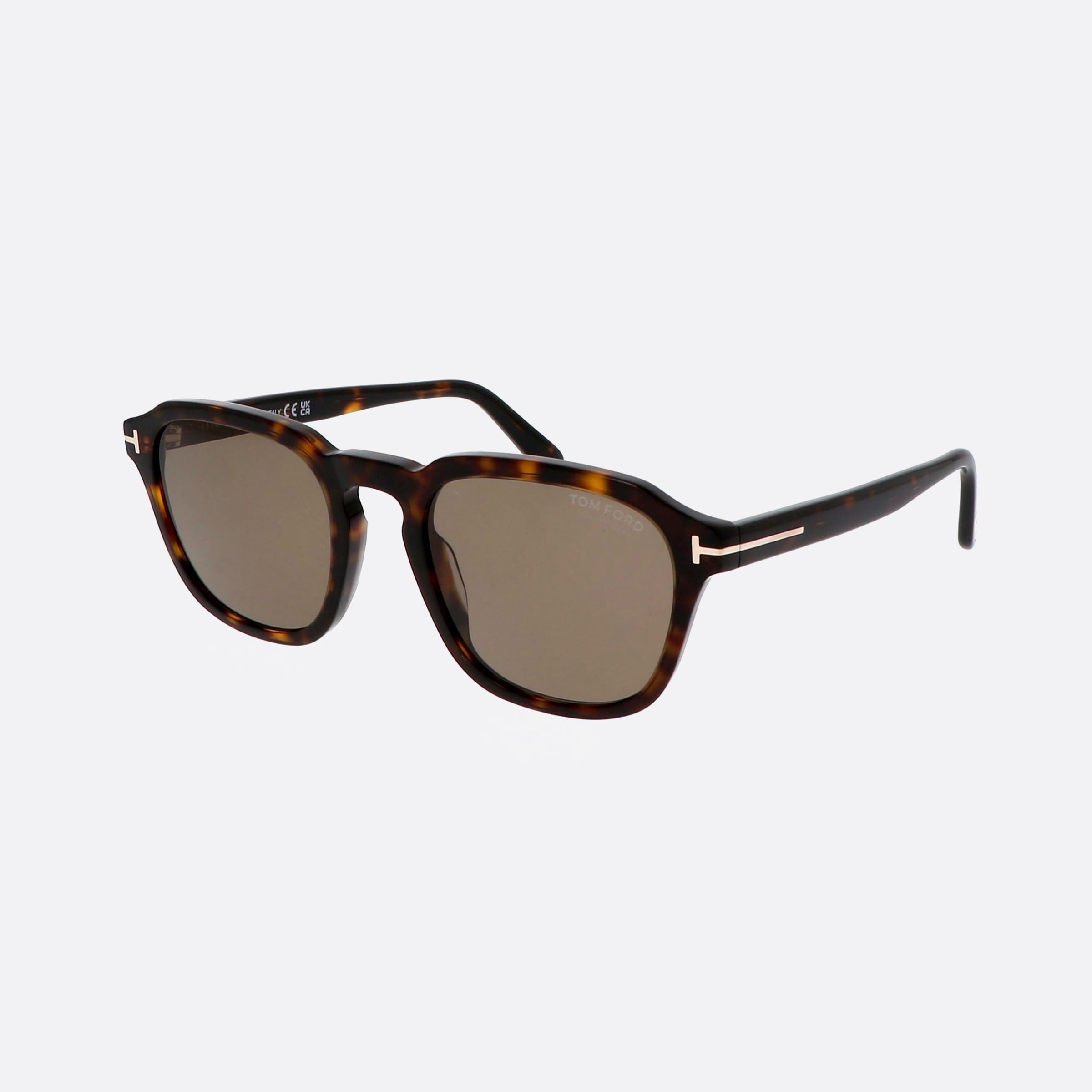 Tom 52mm Ford Avery Ft0931 52h Tortoise Round Polarized Men Sunglasses - Main View