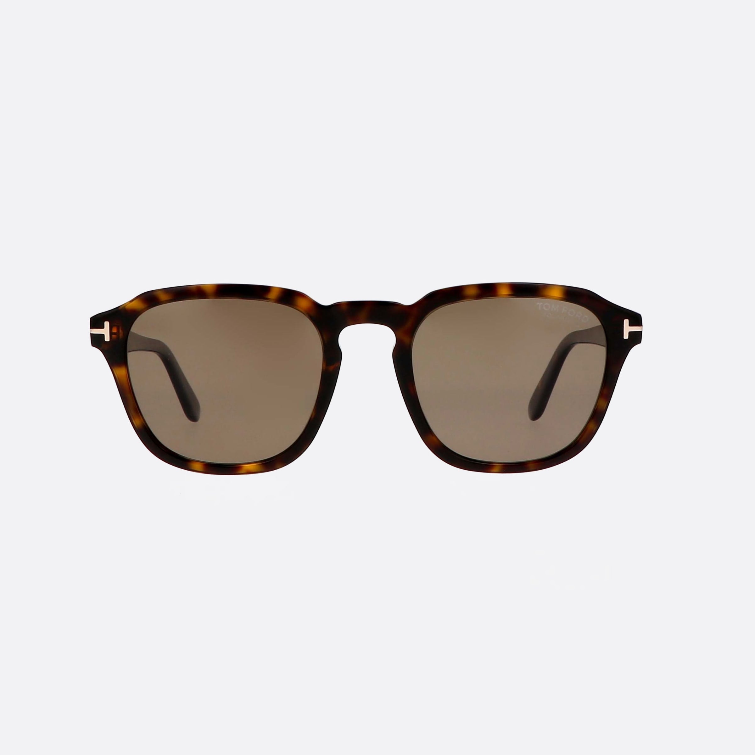 Tom 52mm Ford Avery Ft0931 52h Tortoise Round Polarized Men Sunglasses - Side View