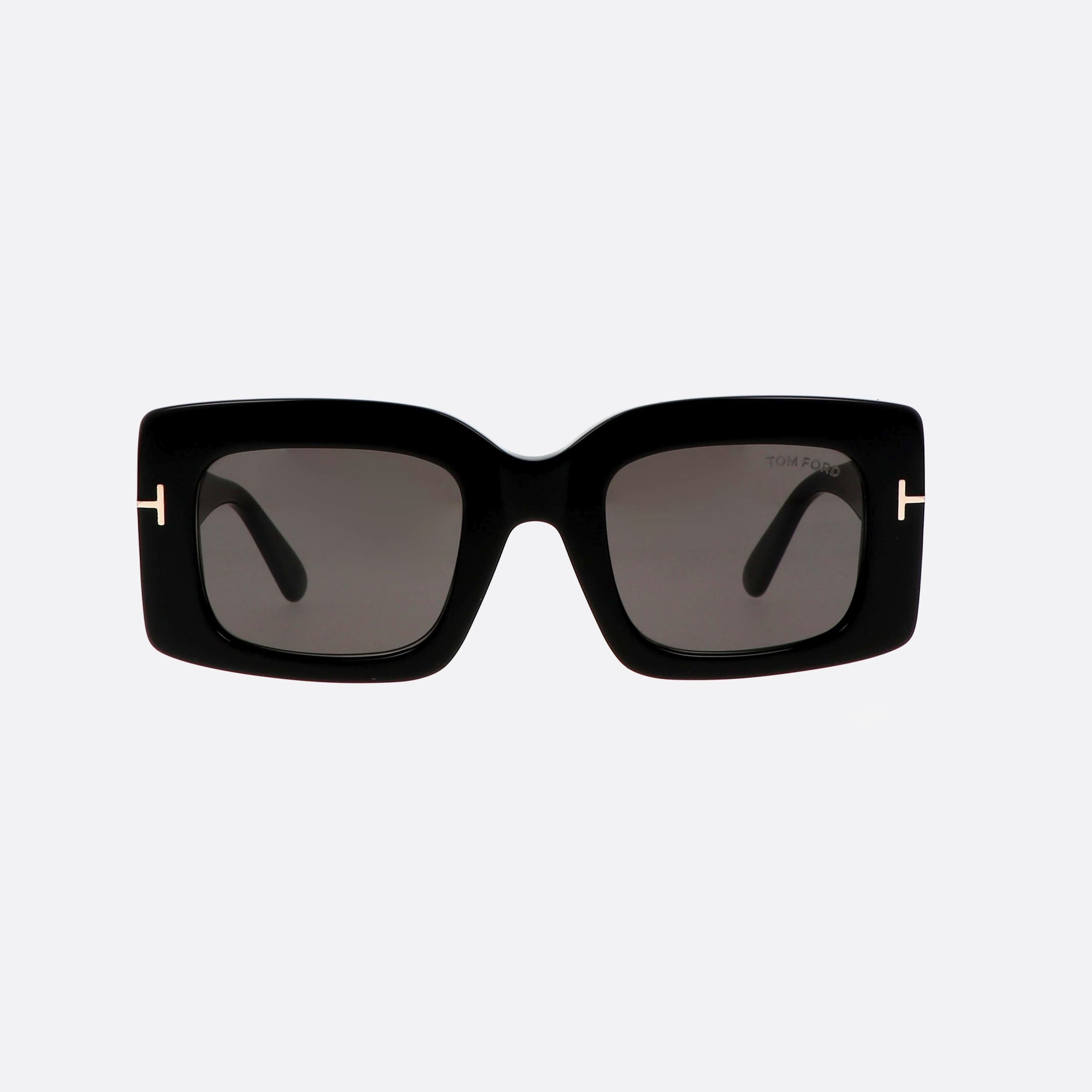 Tom 50mm Ford Brigitta Ft1188 01a Black Square Unisex Sunglasses - Side View