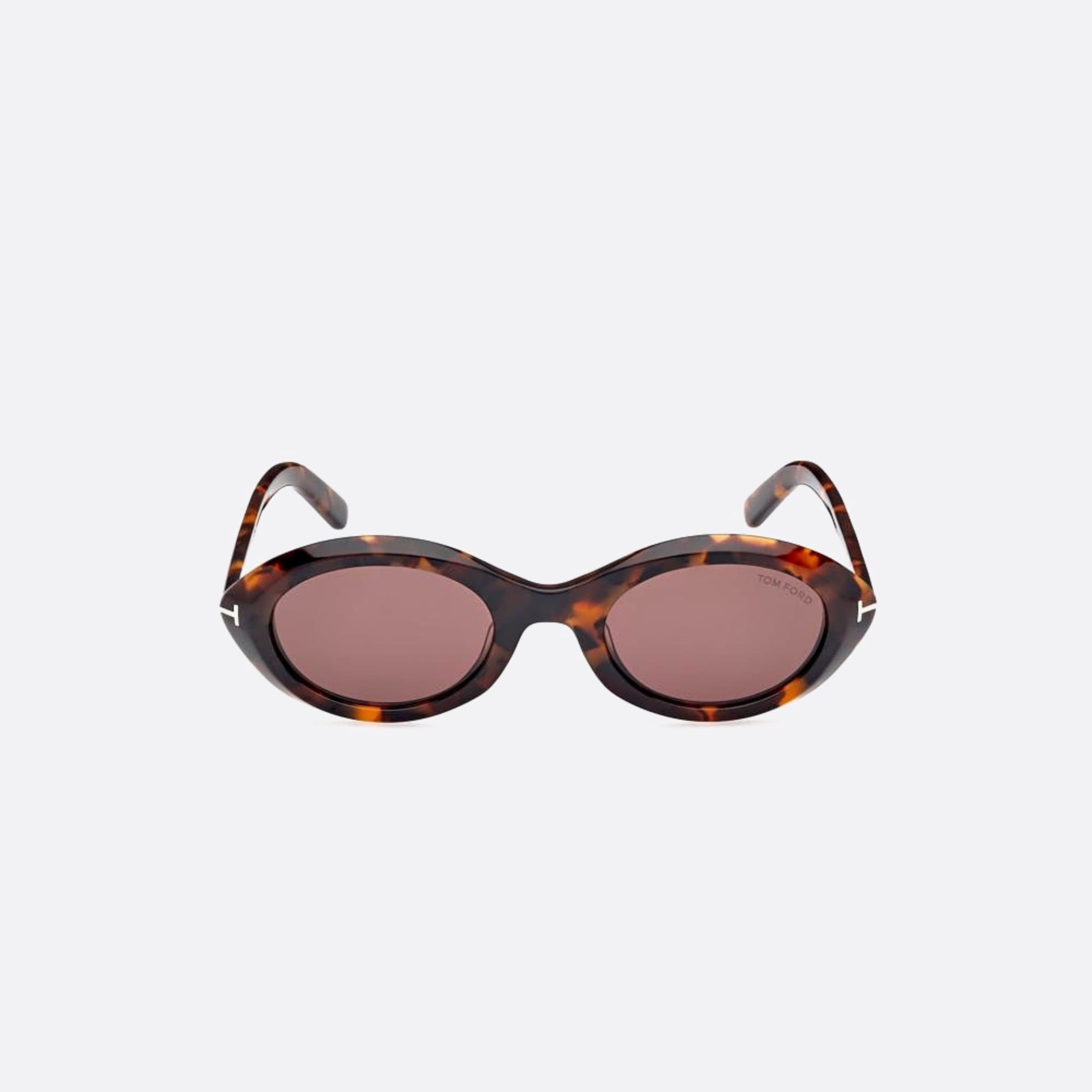 Tom 51mm Ford Carmen Ft1186 52e Havana Oval Women Sunglasses - Main View