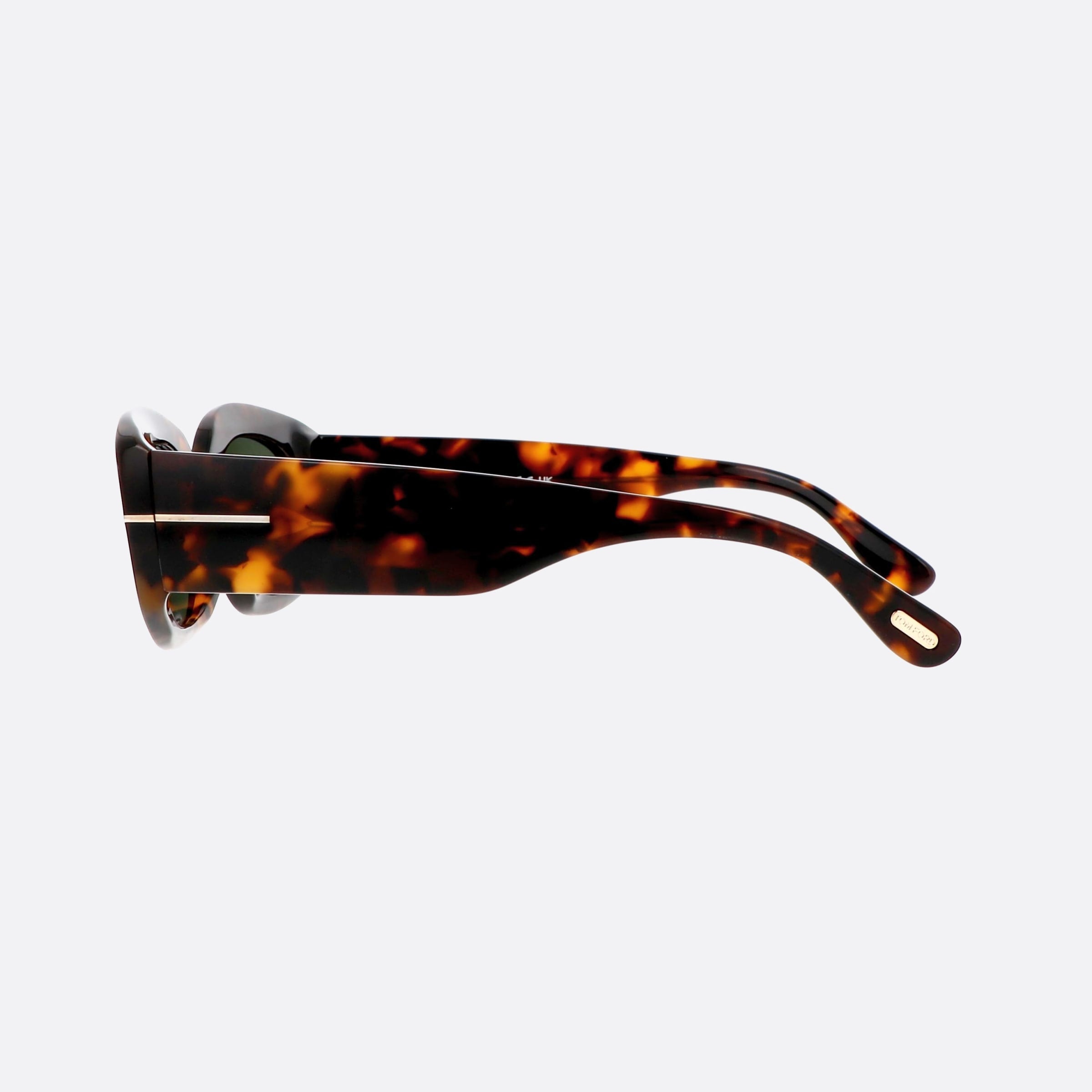 Tom 52mm Ford Cielle Ft1187 52n Tortoise Oval Unisex Sunglasses - Detail View