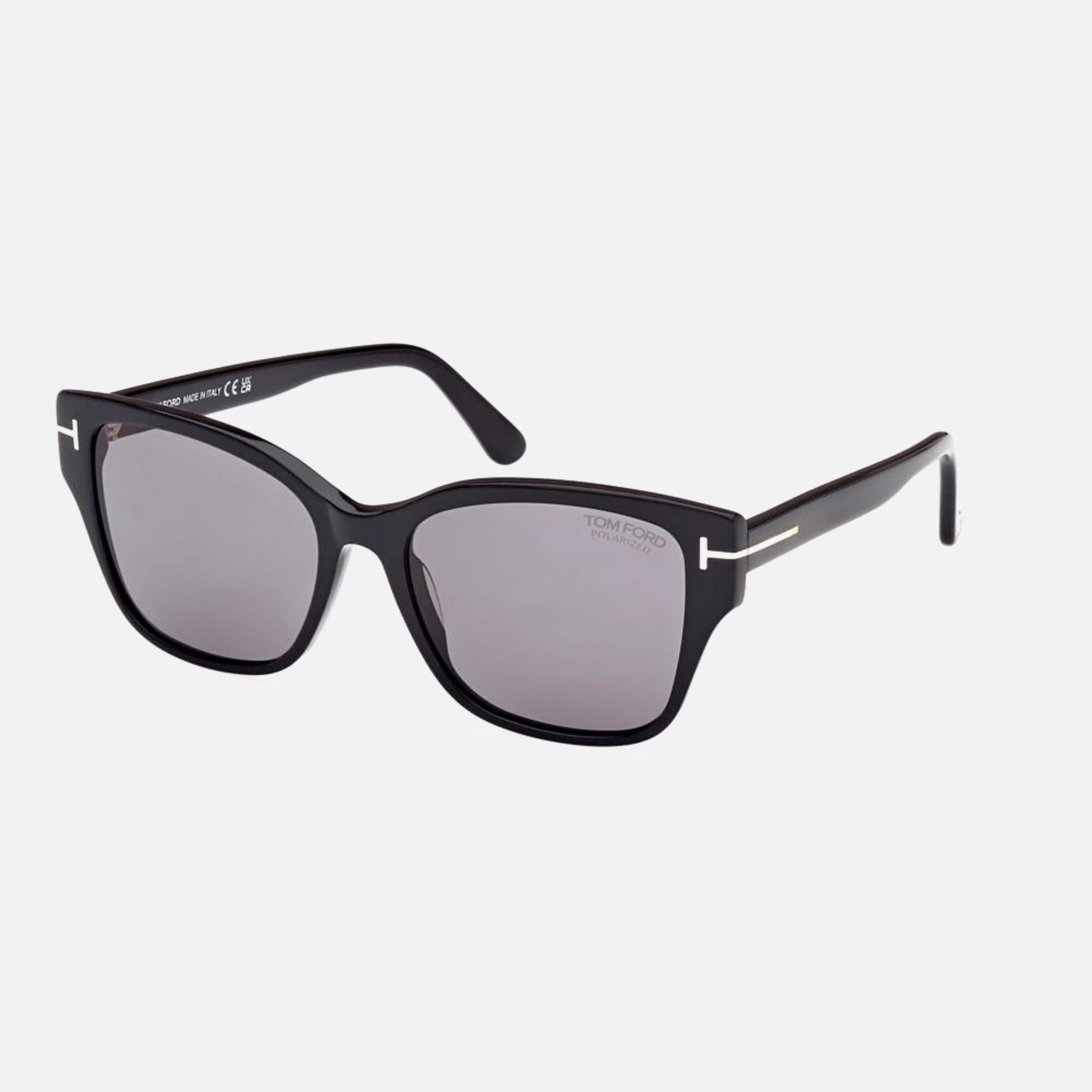 Tom 55mm Ford Elsa 01d Black Butterfly Polarized Women Sunglasses - Side View