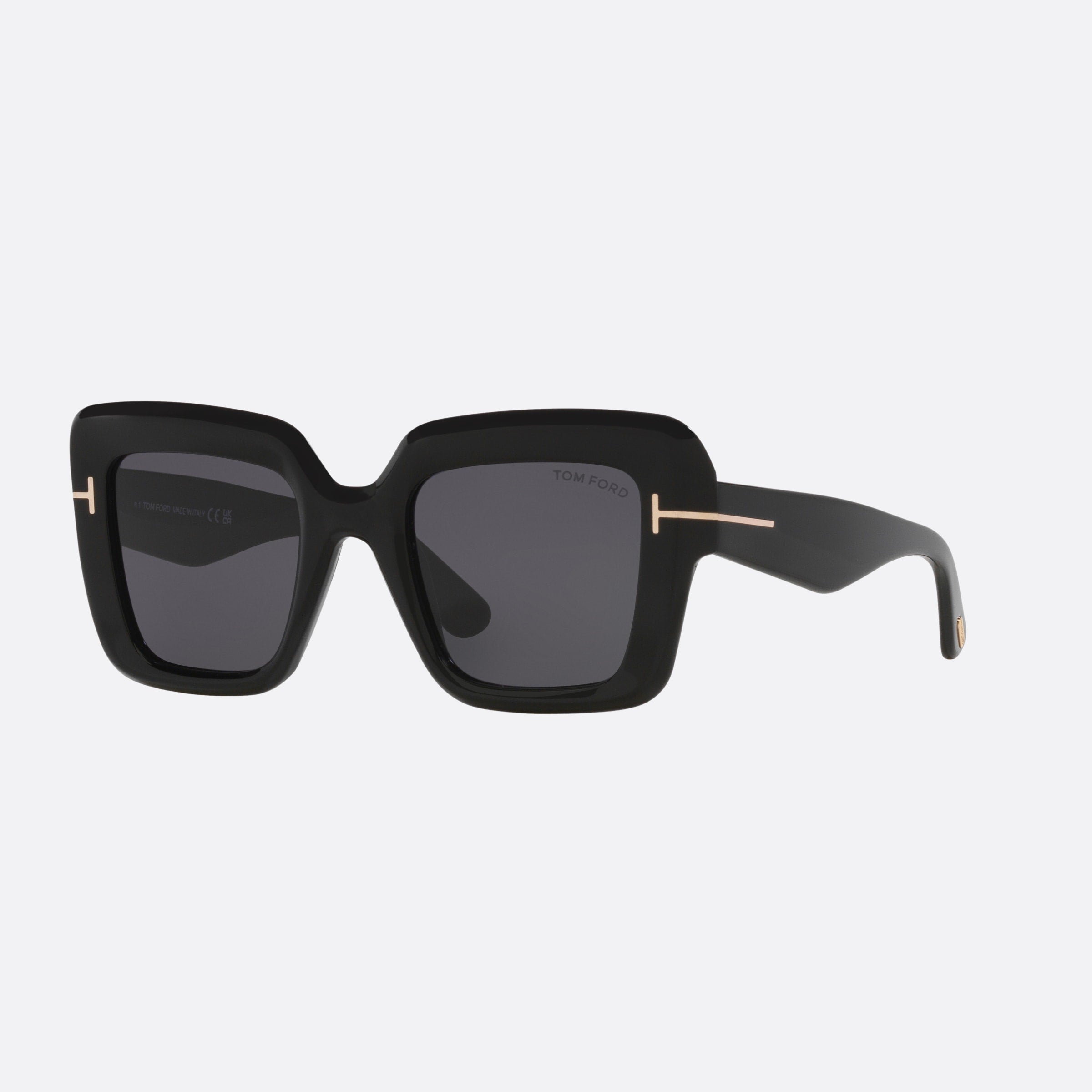 Tom 50mm Ford Esme 01a Black Square Women Sunglasses - Main View