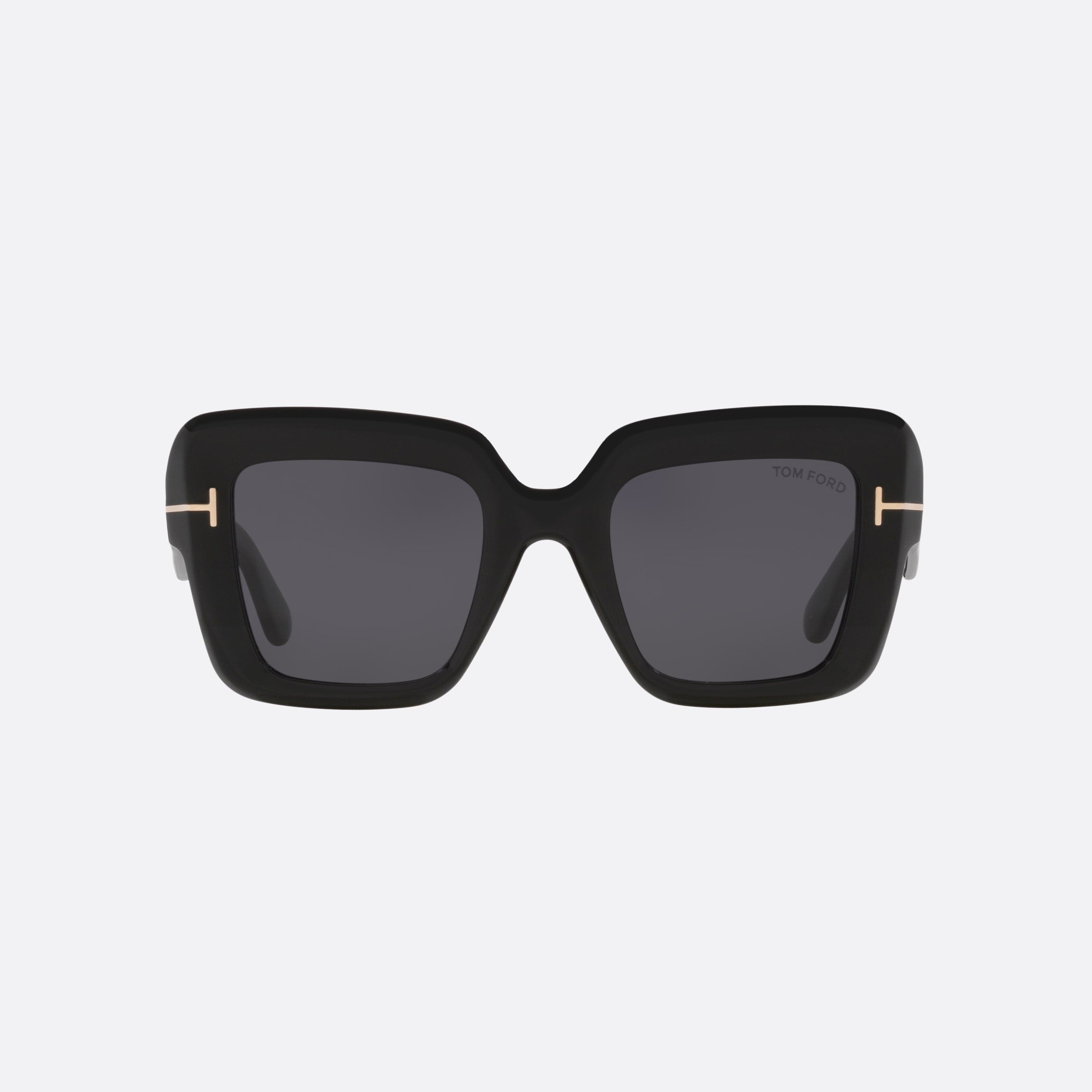 Tom 50mm Ford Esme 01a Black Square Women Sunglasses - Side View