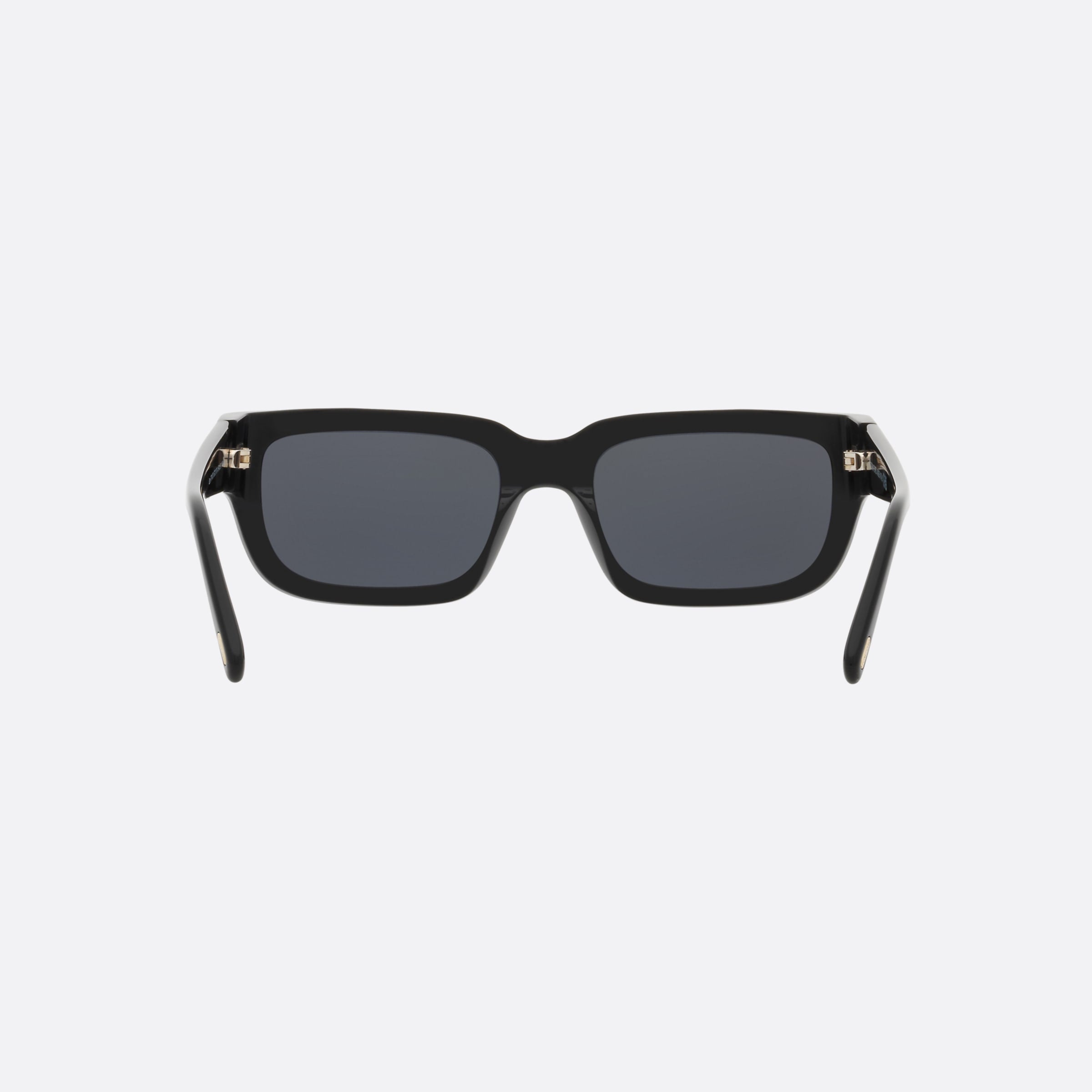 Tom 54mm Ford Ezra Black Rectangular Unisex Sunglasses - Side View