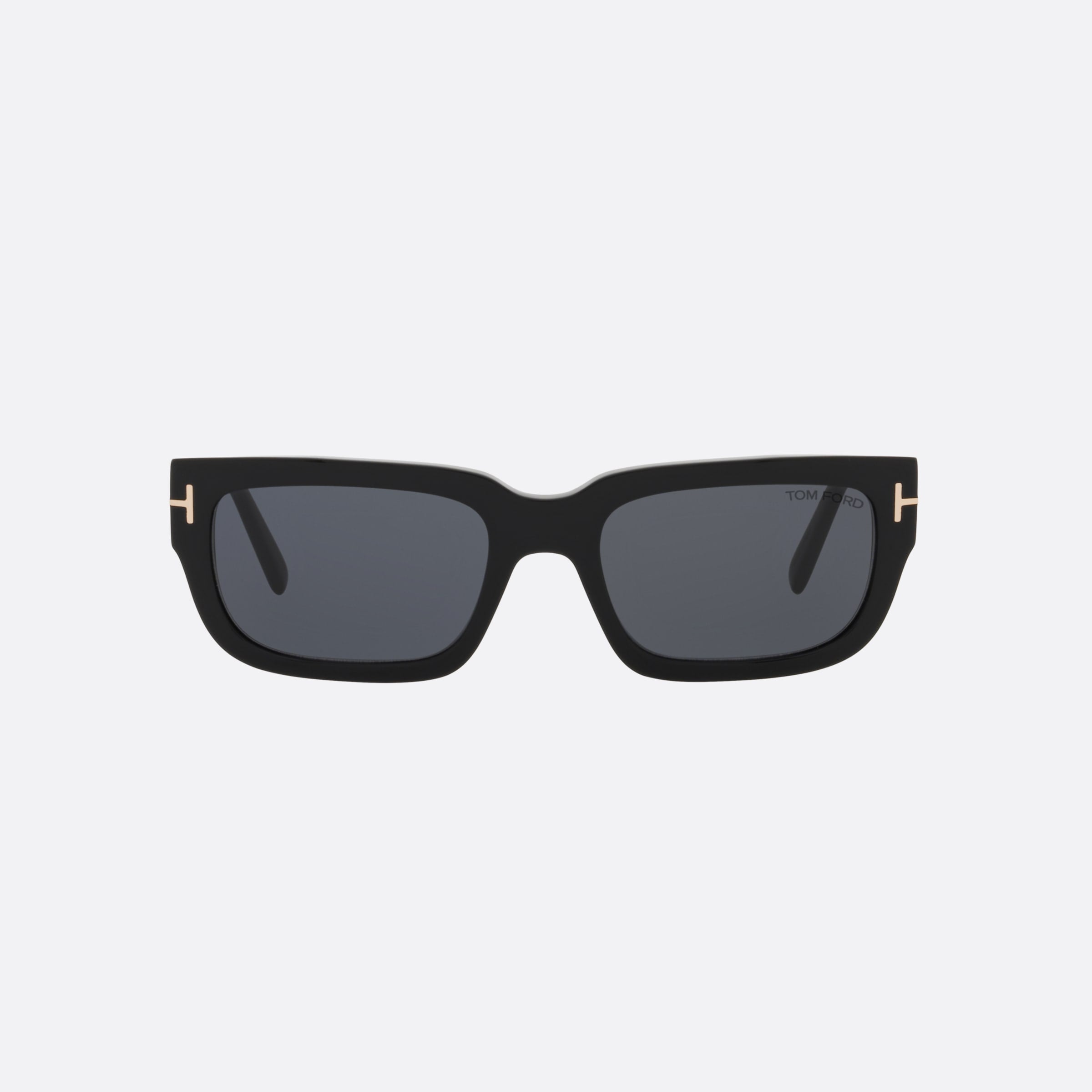 Tom 54mm Ford Ezra Black Rectangular Unisex Sunglasses - Lifestyle Shot