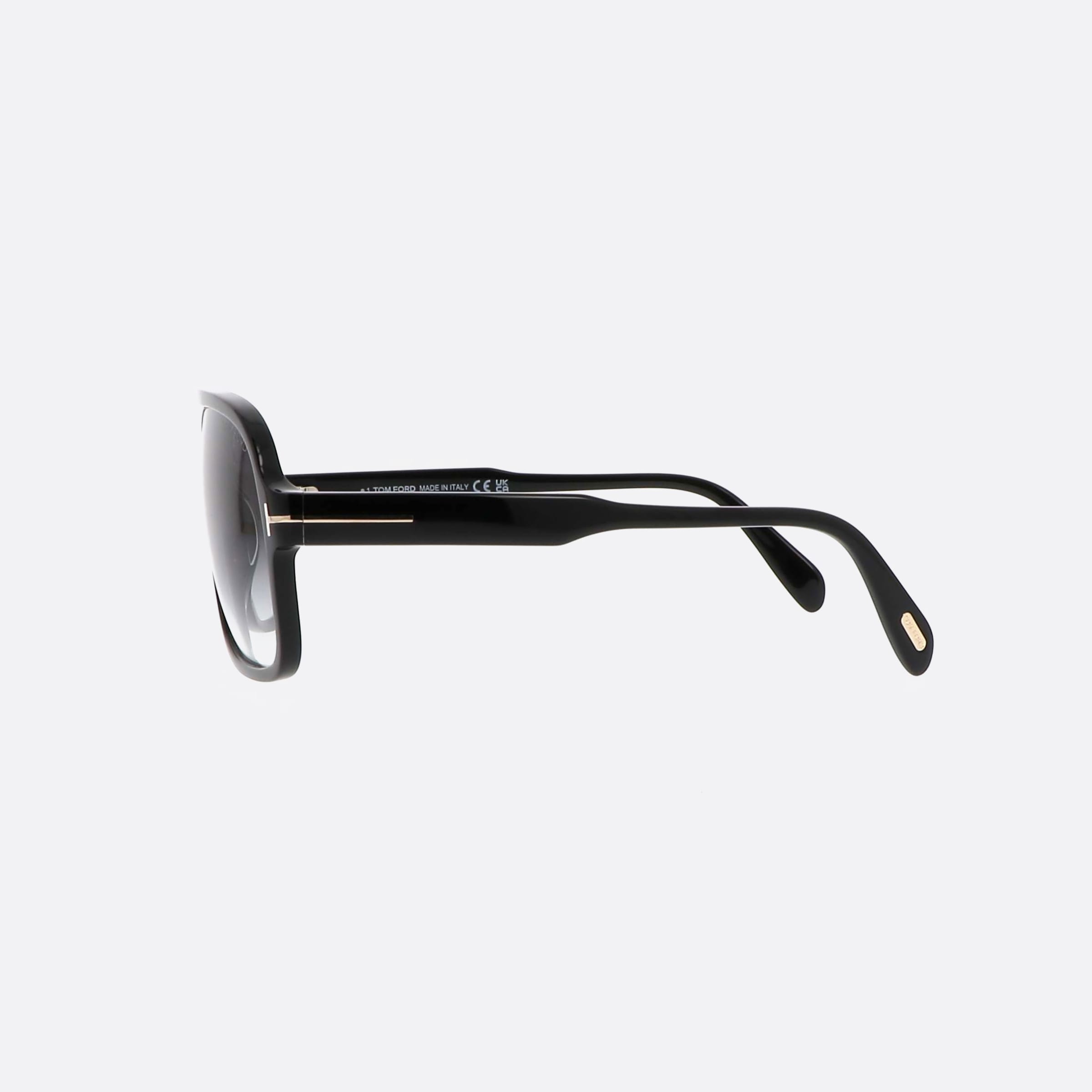 Tom 60mm Ford Falconer Ft0884 01b Black Pilot Men Sunglasses - Detail View