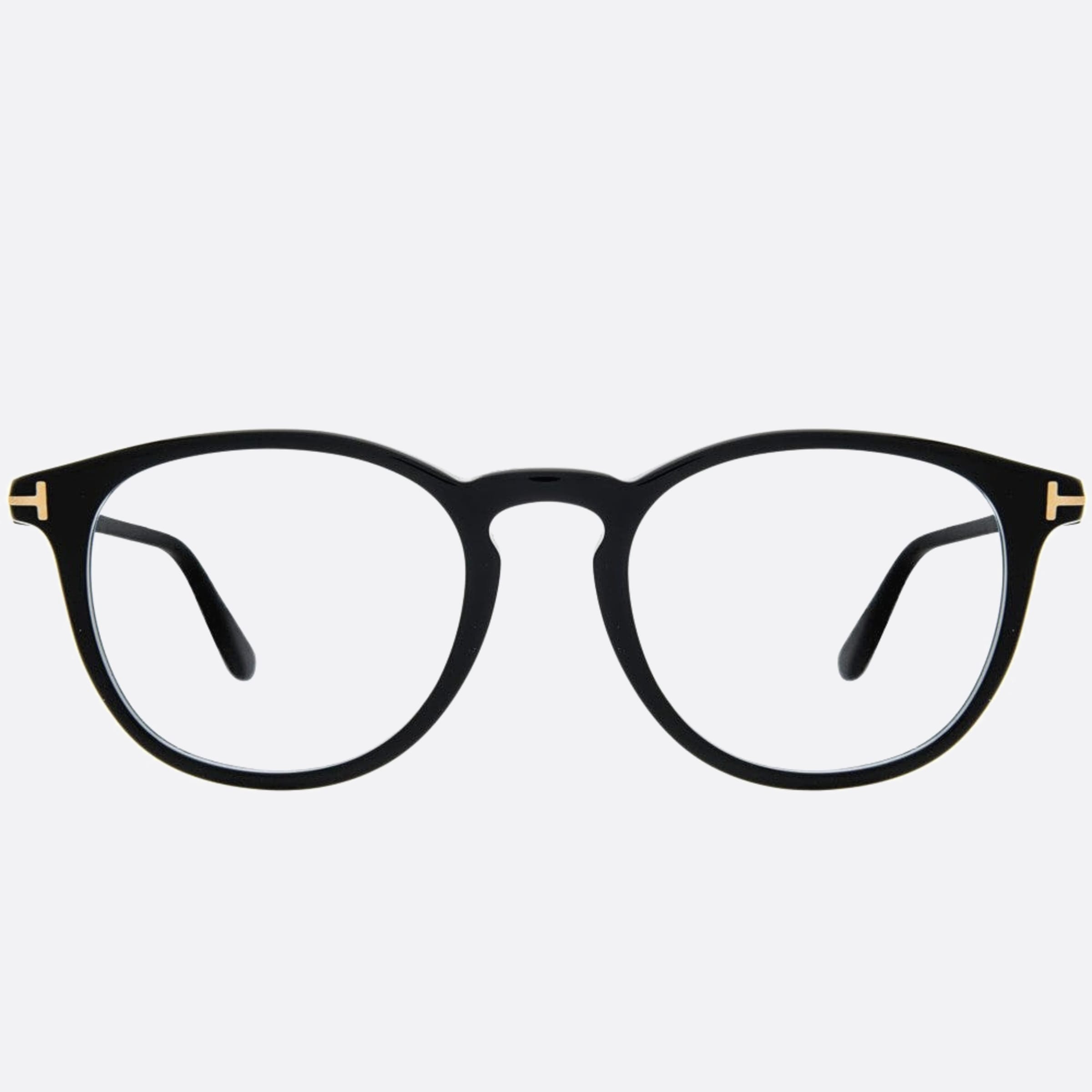 Tom 49mm Ford Black Geometric Unisex Eyeglasses - Main View