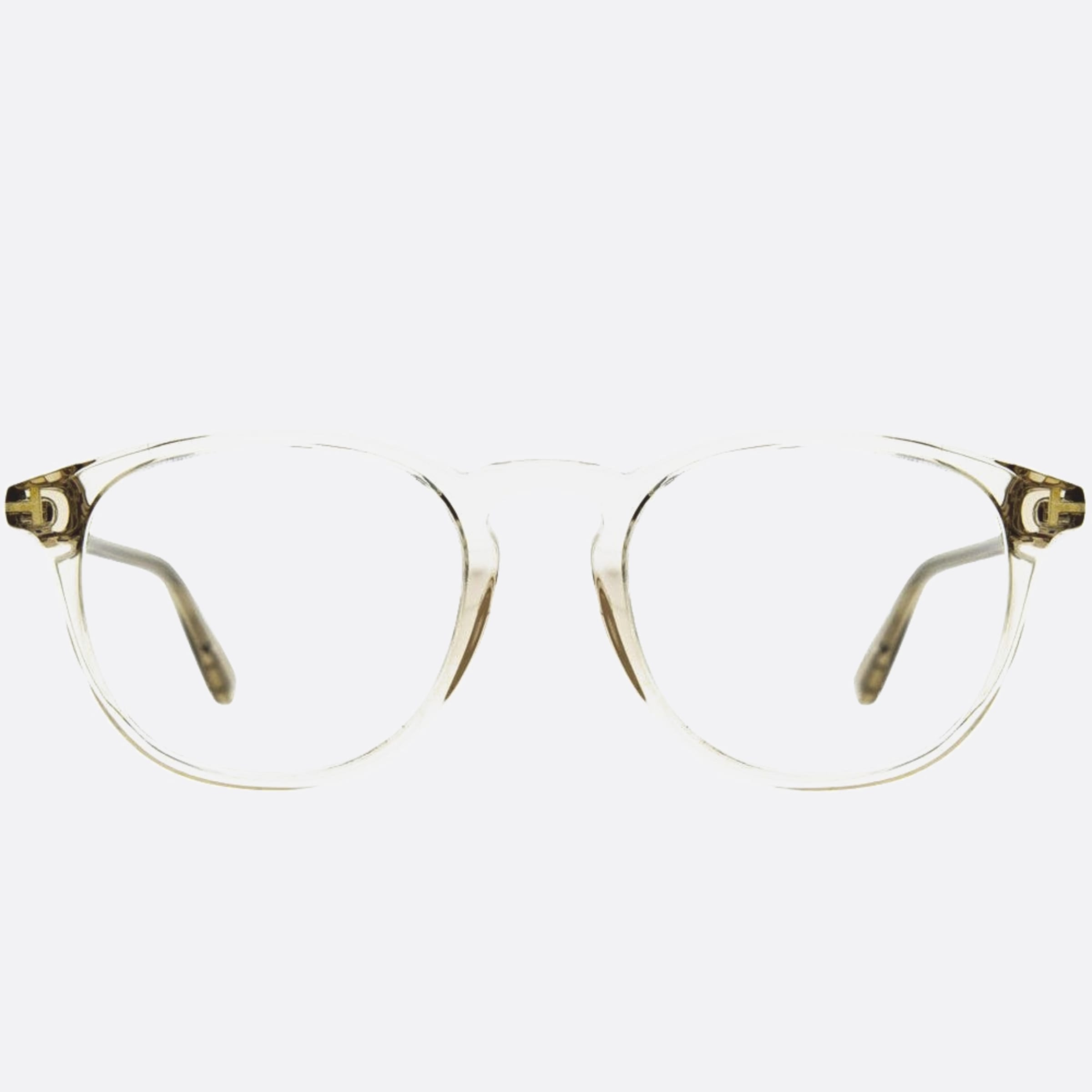 Tom 49mm Ford Transparent Geometric Unisex Eyeglasses - Main View
