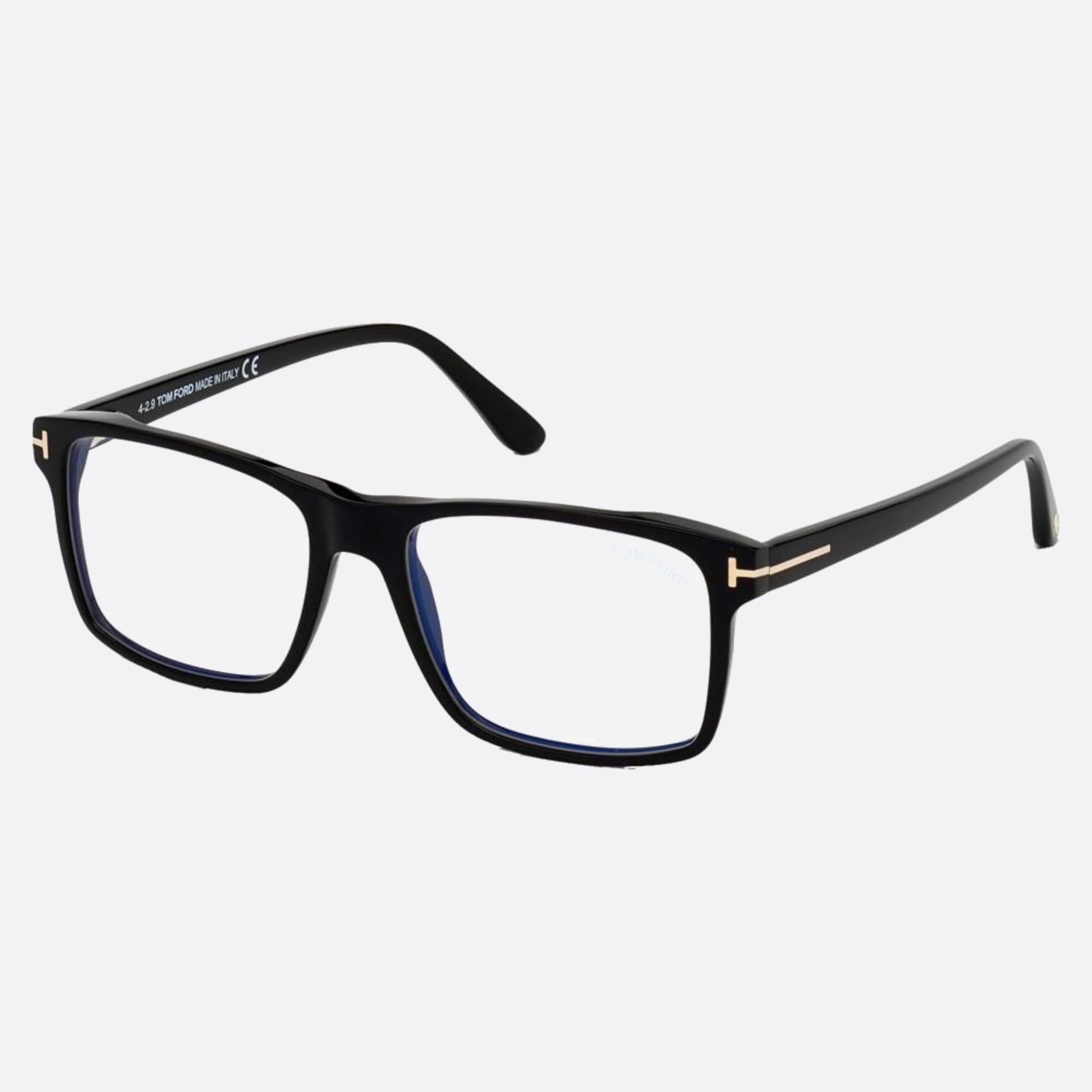 Tom 54mm Ford Blue Block Black Geometric Men Eyeglasses - Main View