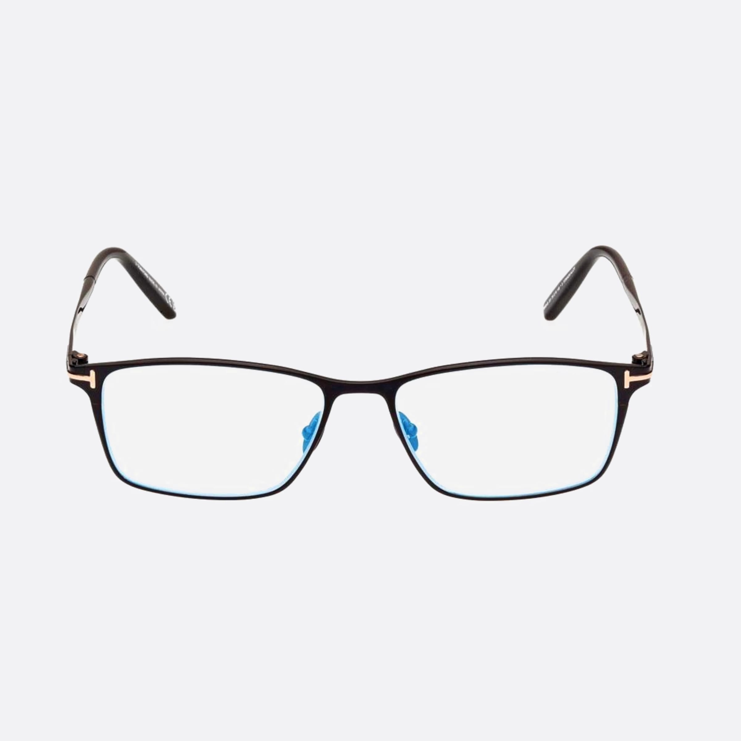 Tom 54mm Ford Blue Block Black Geometric Men Eyeglasses - Main View